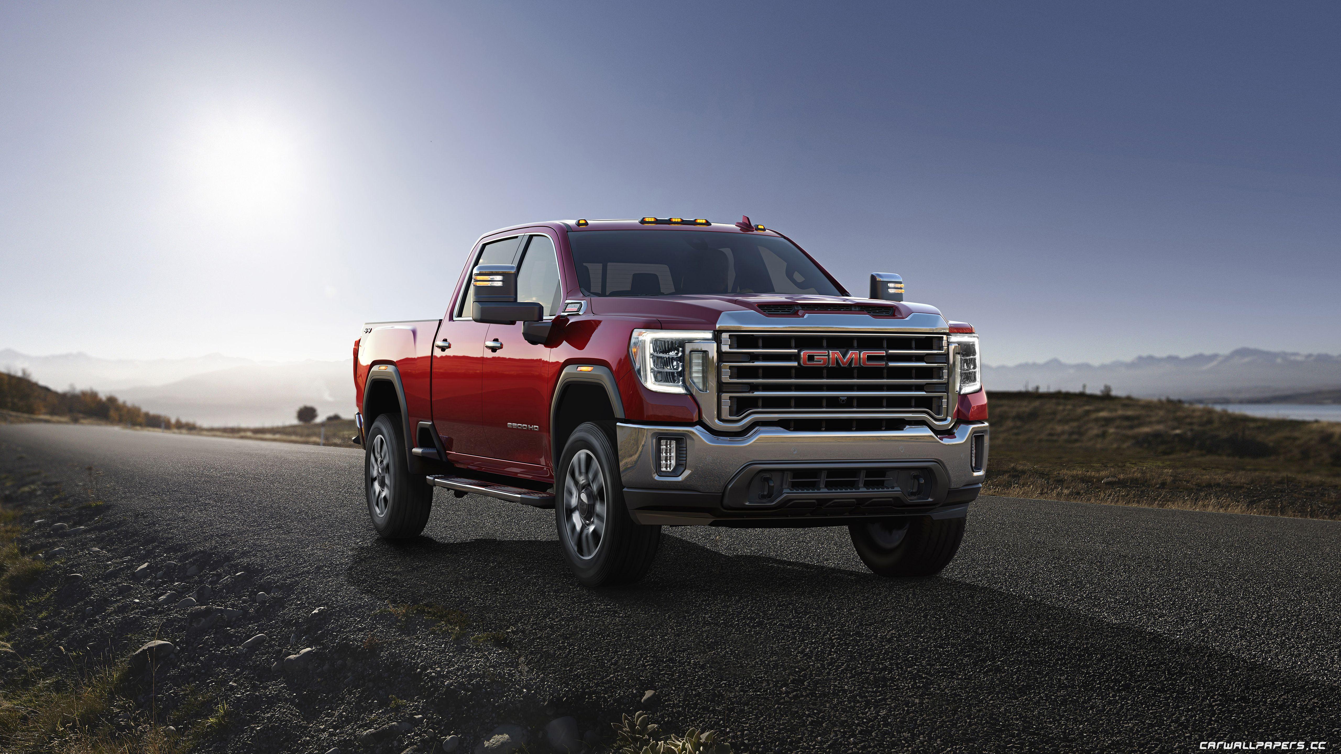 5120x2880 Cars desktop wallpaper GMC Sierra 2500 HD SLT Crew Cab