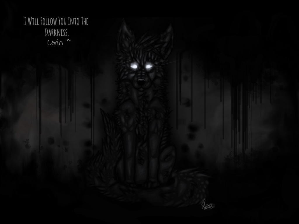 1024x768 Cerin hình nền Dark Wolf Pup By Fire Fang 14