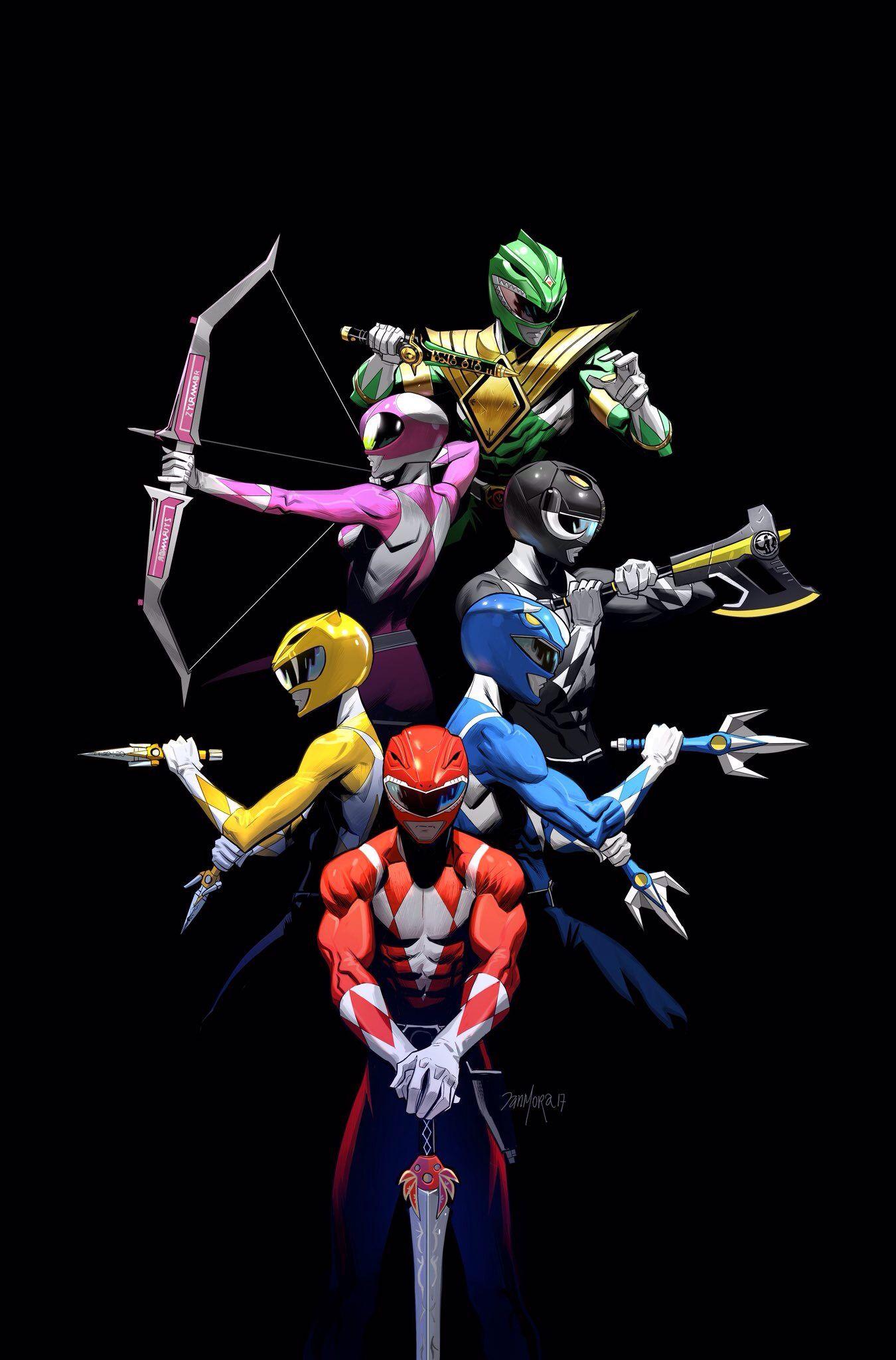 1350x2048 Mighty Morphin Power Rangers [1350x2048]