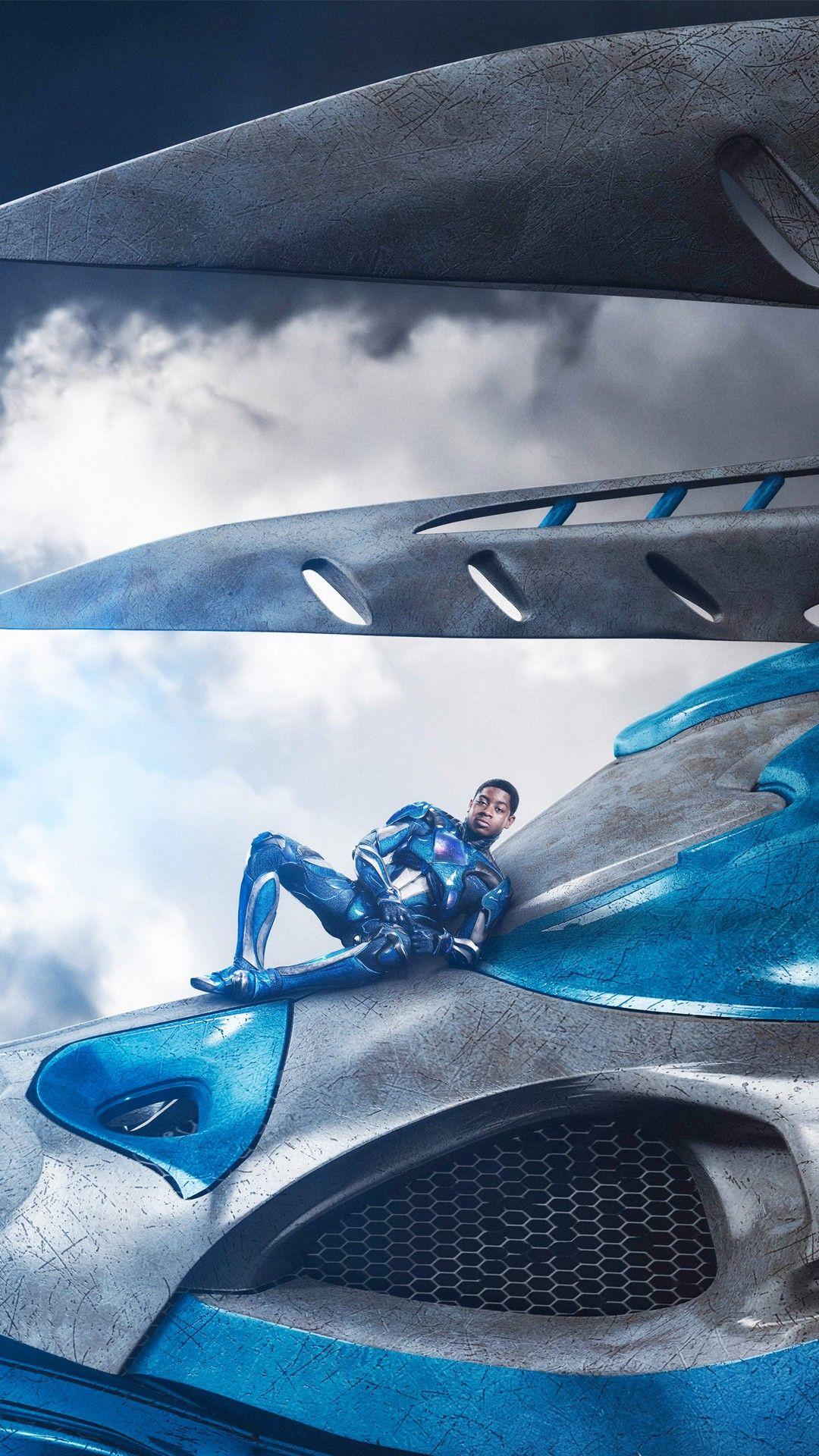 1080x1920 Blue Ranger Power Rangers 4K Wallpaper