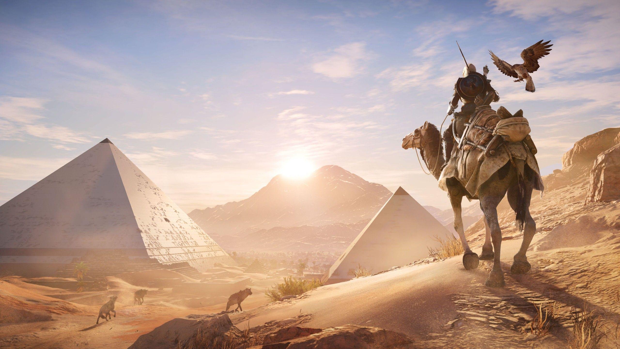 2560x1440 Wallpaper Assassin's Creed: Origins, Egypt, Bayek, 4K, Games