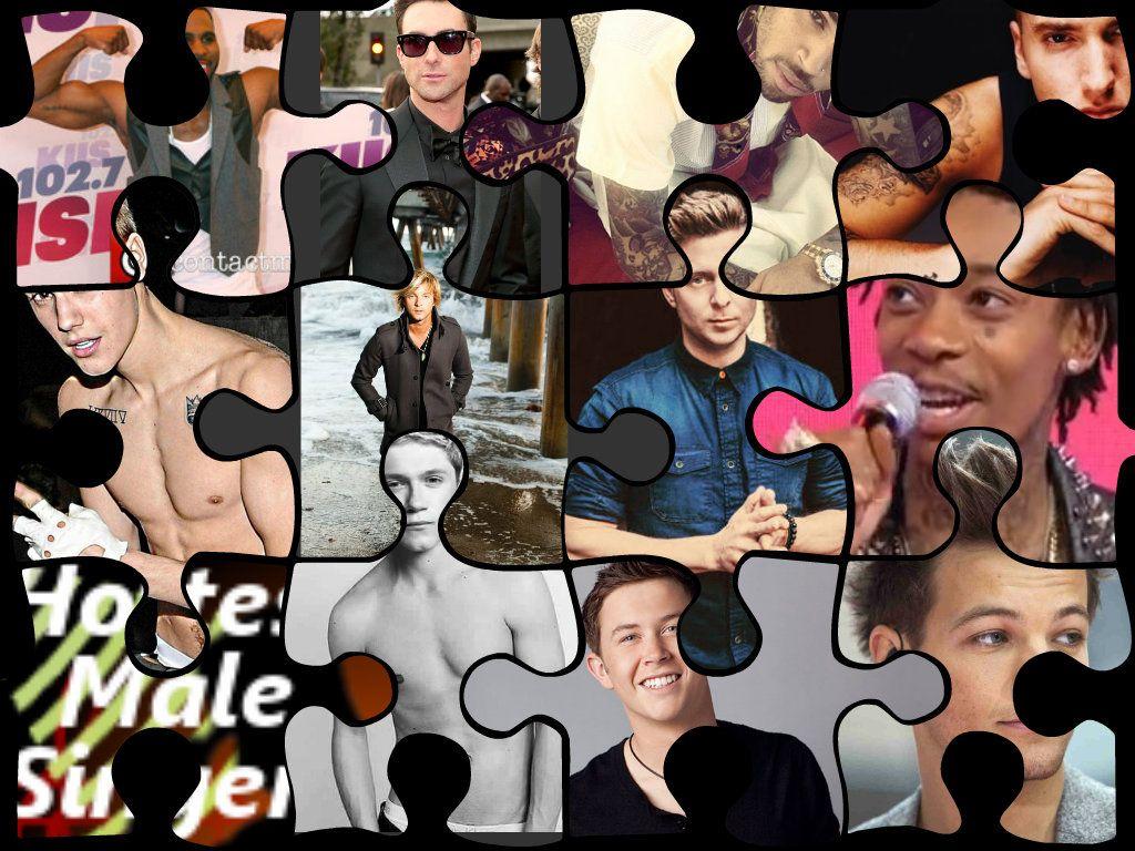 1024x768 Hottest Male Singers collage Male Singers fan Art