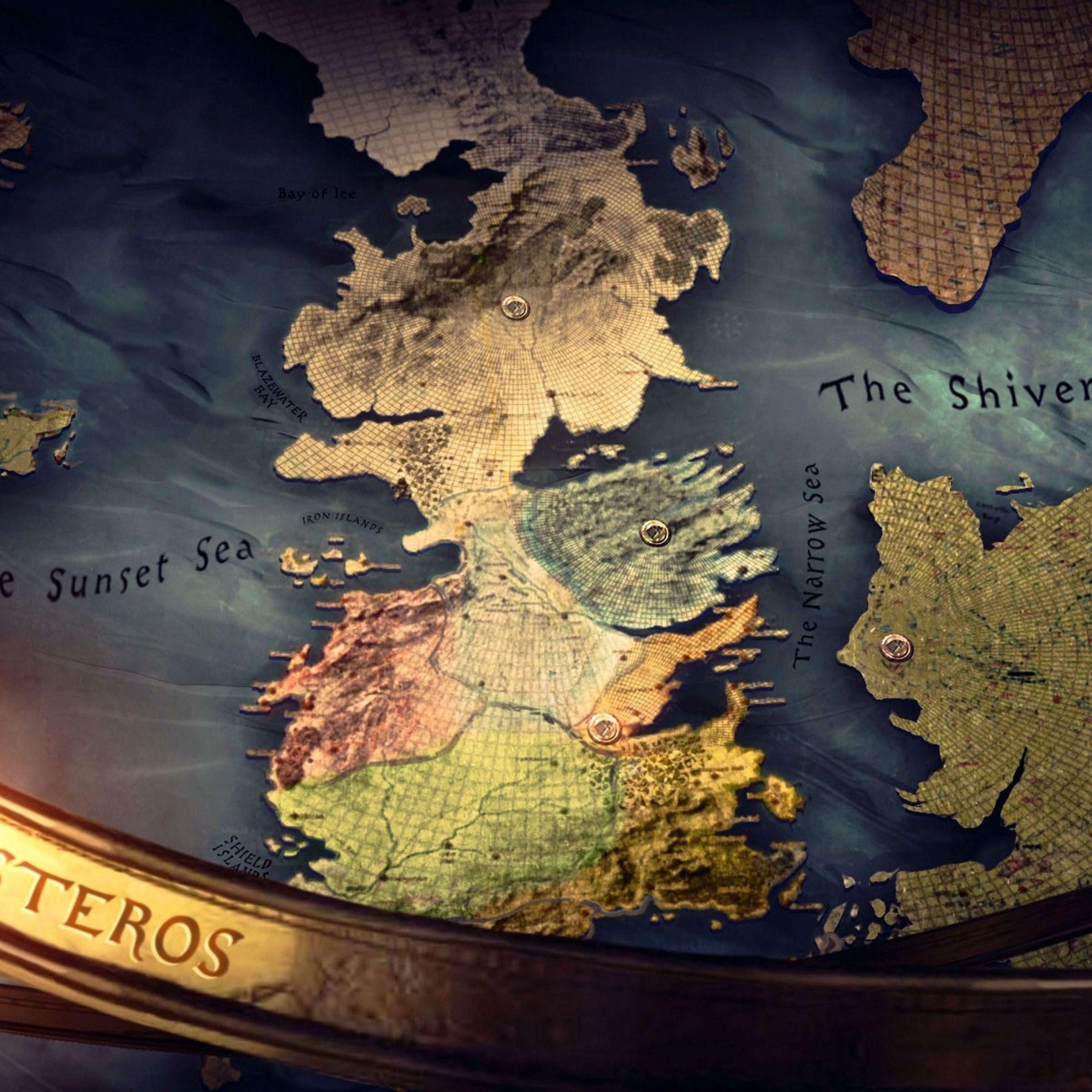 2932x2932 Westeros Map Game Of Thrones Tv Show Wallpaper iPad Pro Retina Display Wallpaper, HD Movies 4K Wallpaper, Image, Photo and Background
