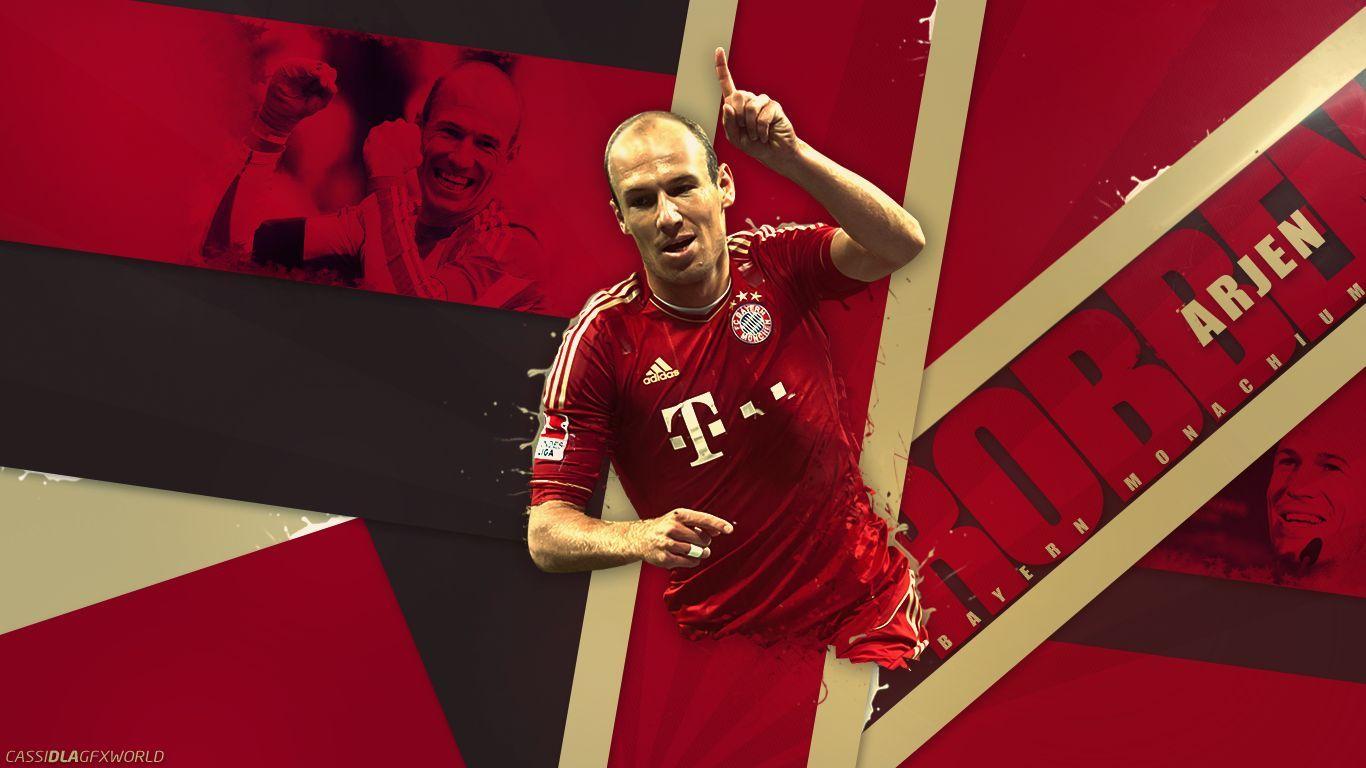 1366x768 Arjen Robben 2013 Wallpaper Widescreen