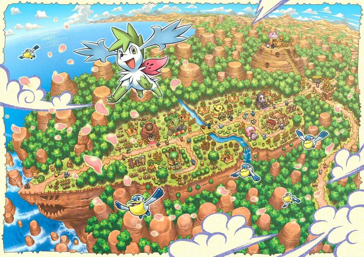 1500x1060 Pokemon Super Mystery Dungeon Desktop Wallpaper Play Nintendo 1500x1060