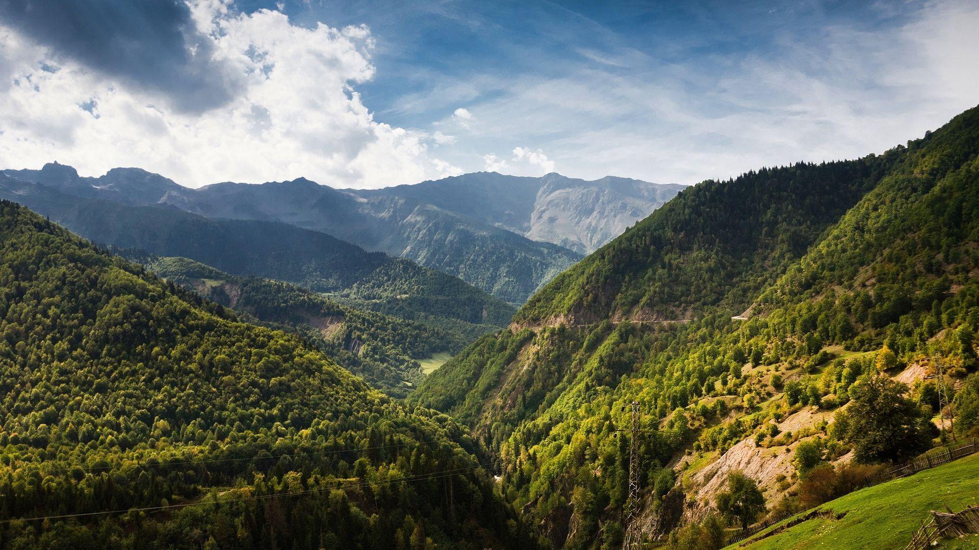 1920x1080 Caucasus Mountains Wallpaper: Image