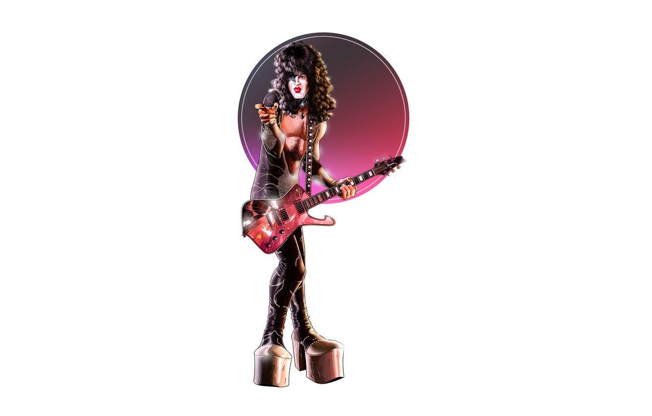 1332x850 Wallpaper Minimalism, Guitar, Style, Rock, Art, Style, Rock, Musician, Musician, Illustration, Minimalism, Paul Stanley, Paul Stanley, KISS, JOSE RODRIGUEZ MOTA, by JOSE RODRIGUEZ MOTA image for desktop, section музыка