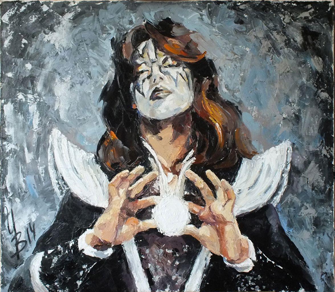 1176x1024 Picture Kiss Men Ace Frehley Music Hands Painting Art
