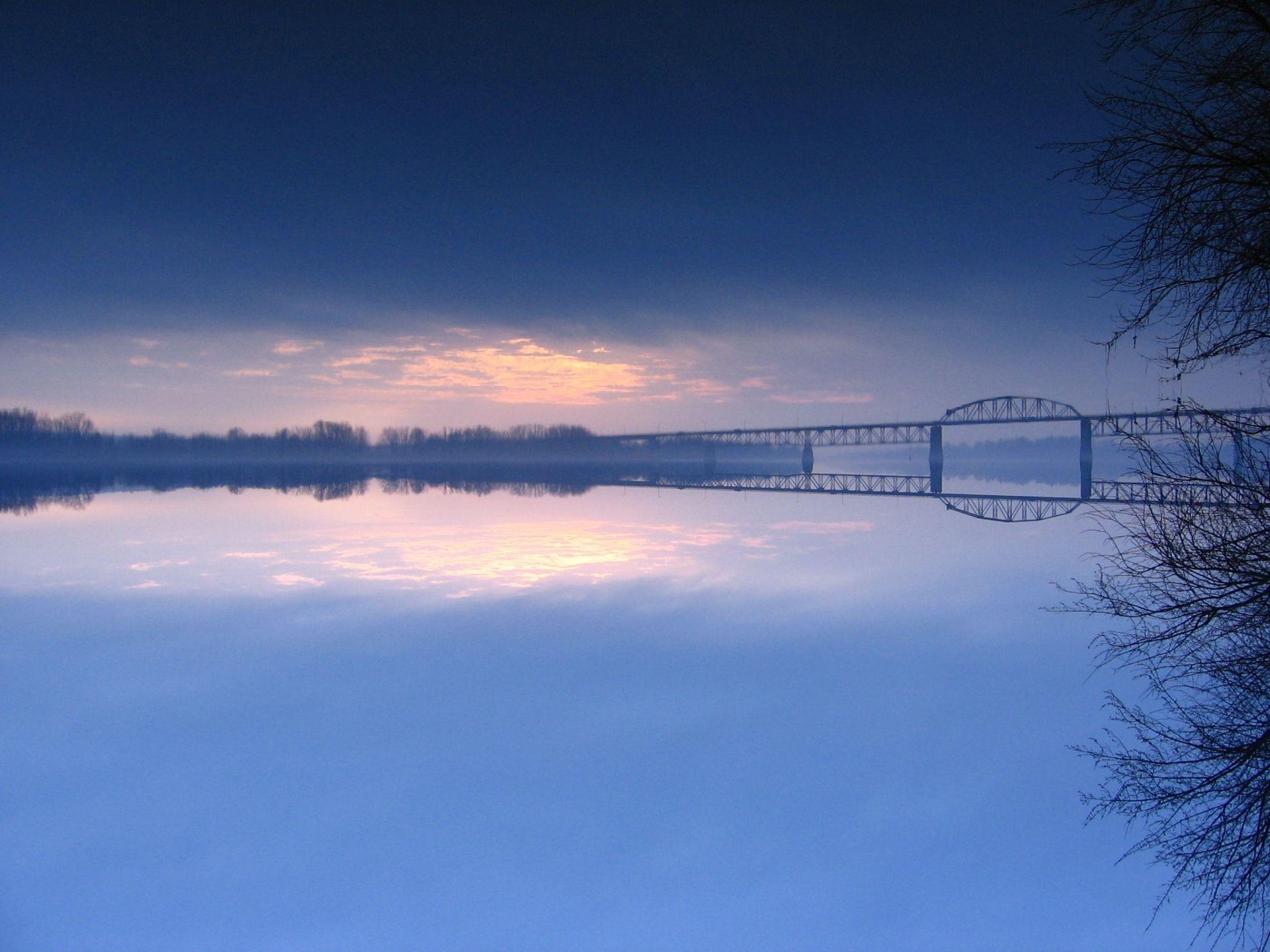 1920x1440 Misty River Morning wallpaper. Misty River Morning