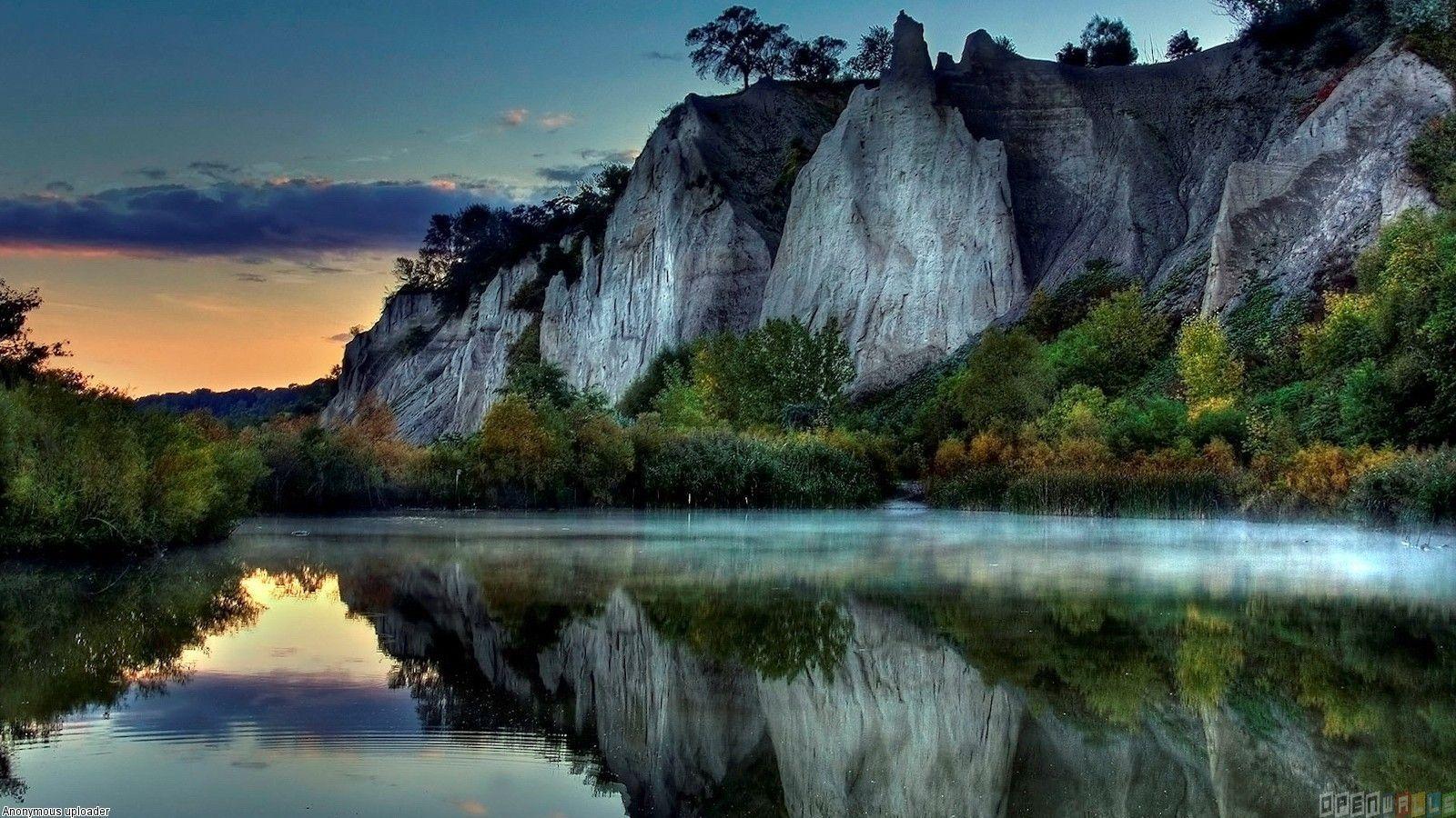1600x900 Misty river. Beautiful nature picture, Scenery wallpaper, Nature picture