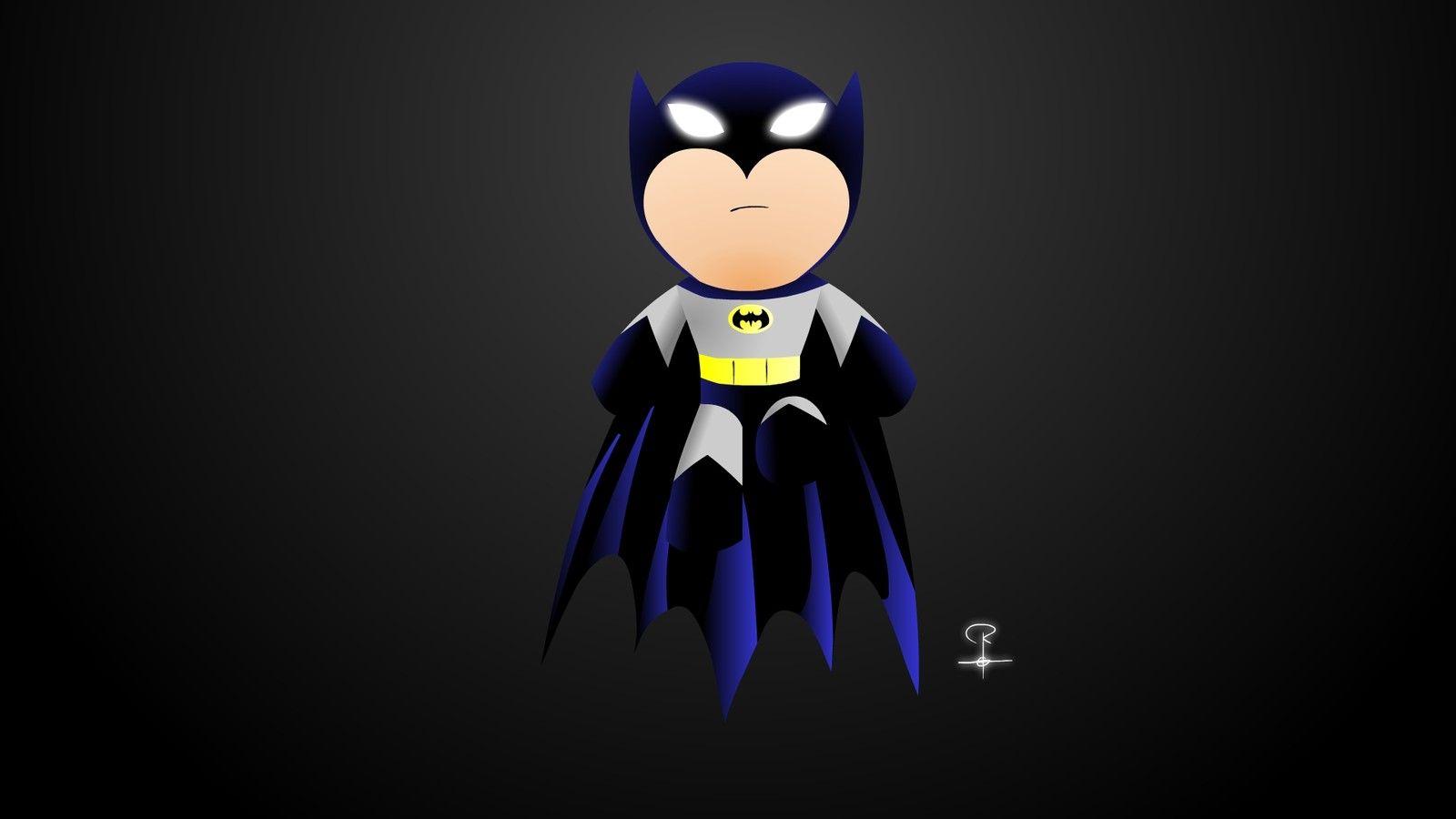 1600x900 The Caped Crusader. Chibi Batman, Ronaldo Pablo