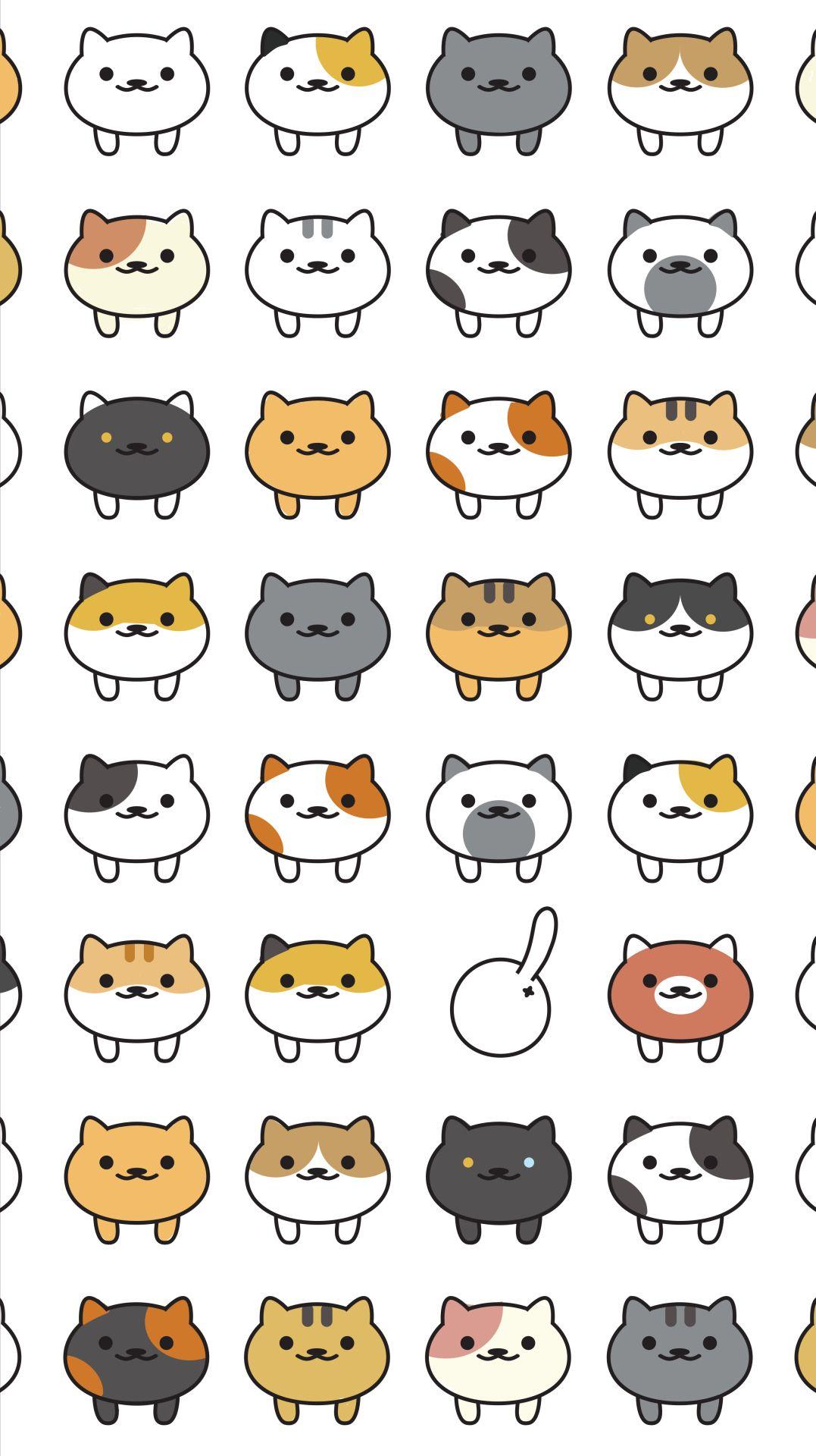 1077x1920 Neko cat wallpaper. Neko atsume wallpaper, Cat phone wallpaper, Neko atsume