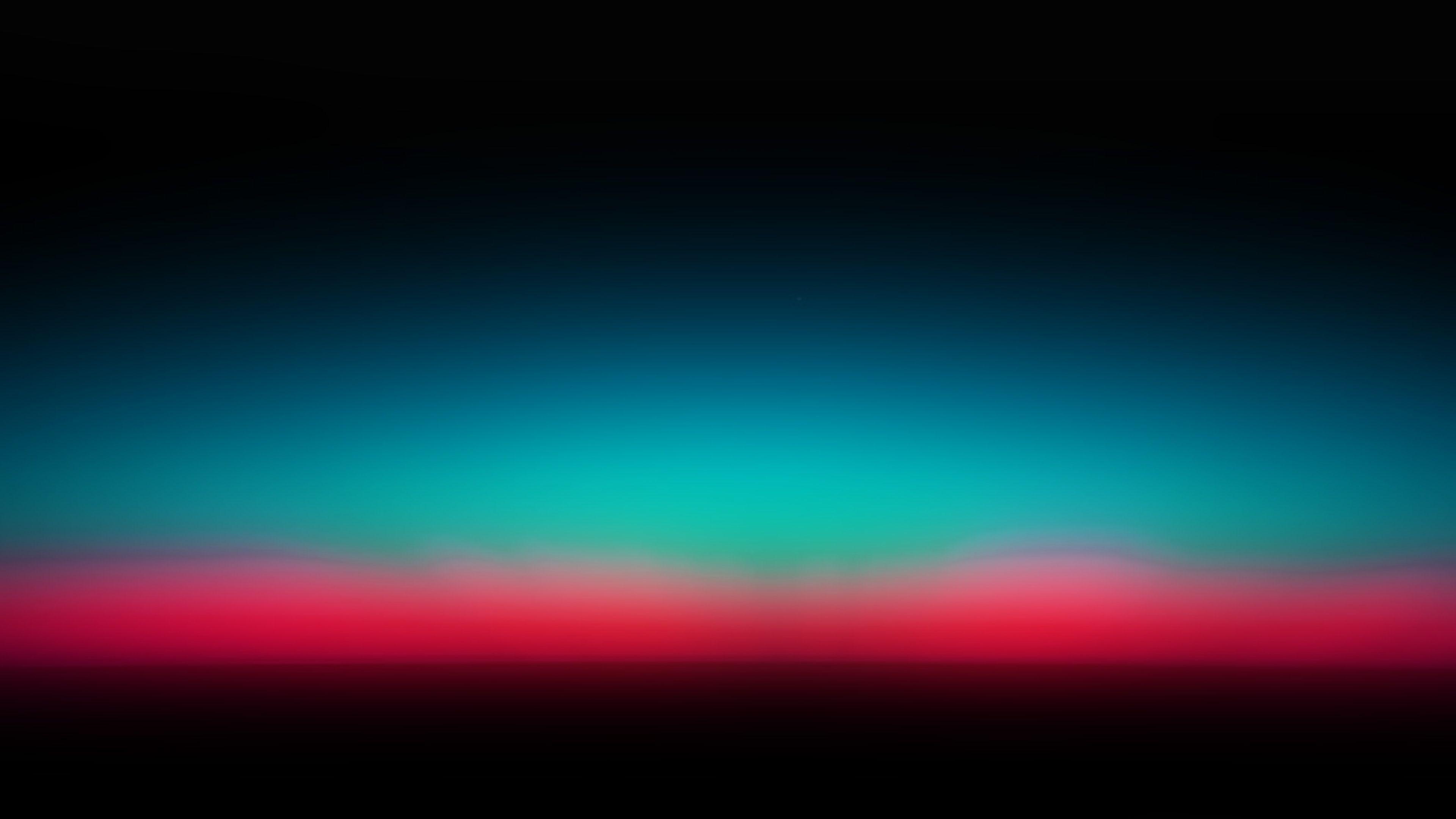 3840x2160 Sunset Dark Red Green Horizontal Blur Gradation Wallpaper