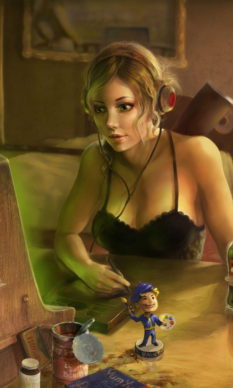 768x1280 Gamer Girl Wallpaper