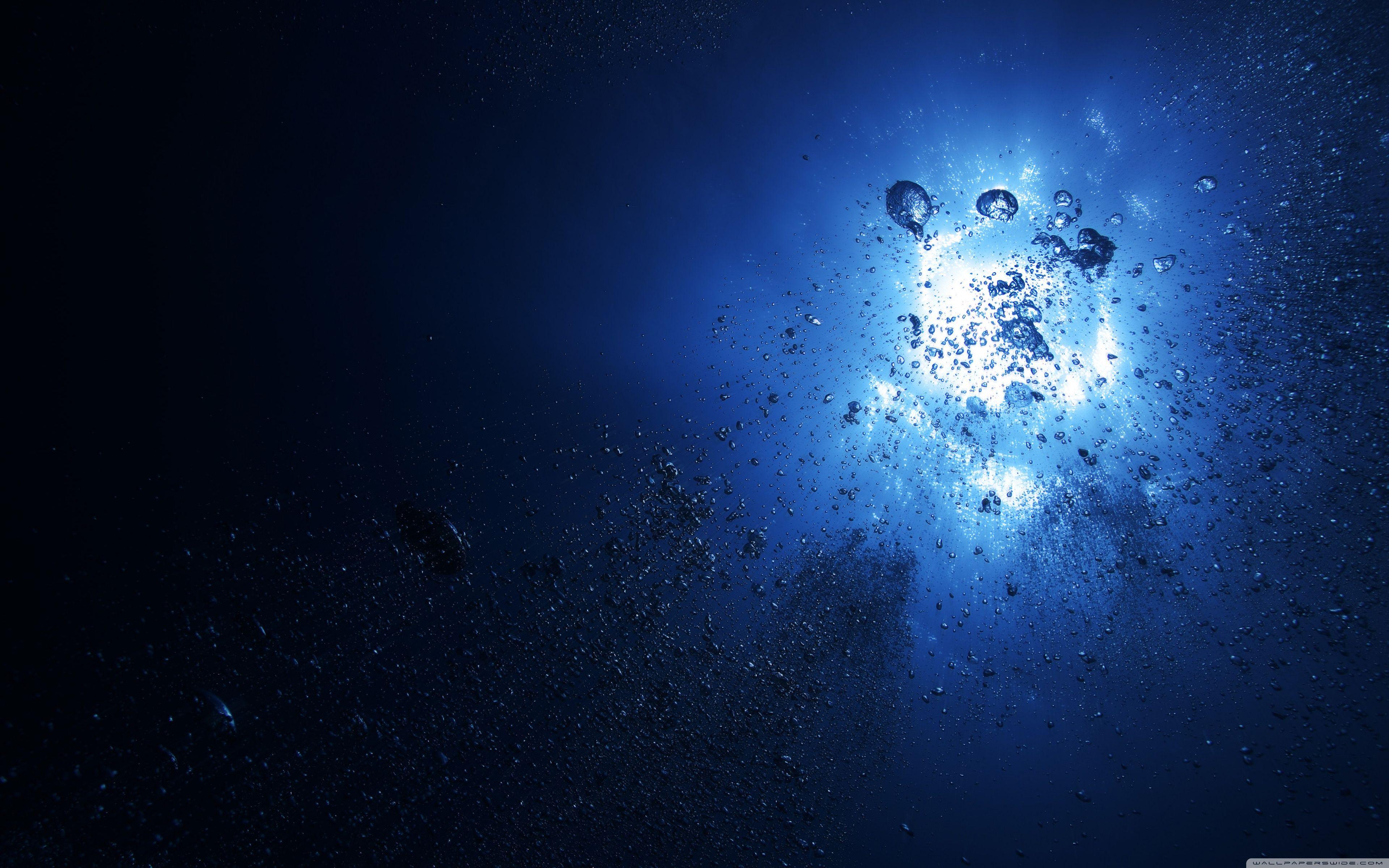3840x2400 Dark Deep Water Background HD Wallpaper