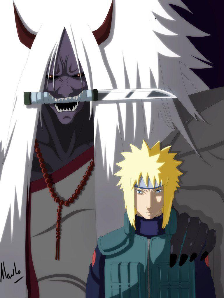 768x1024 Minato with Shinigami. Shinigami, Naruto art, Wallpaper naruto shippuden