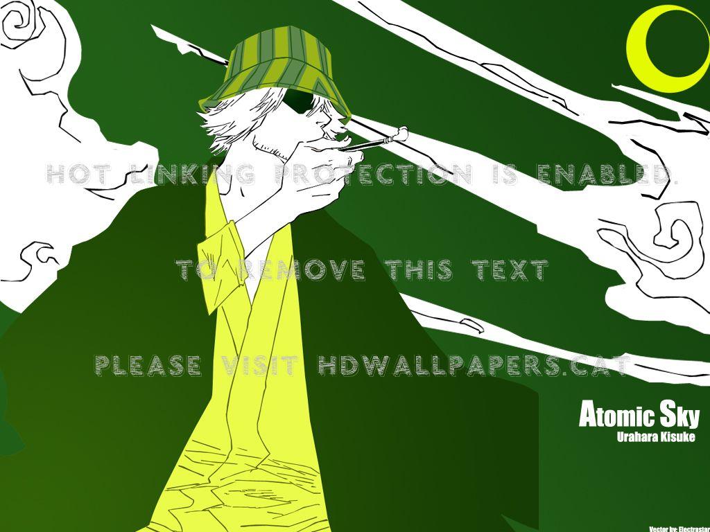 1024x768 Bleach Urahara Kisuke Anime