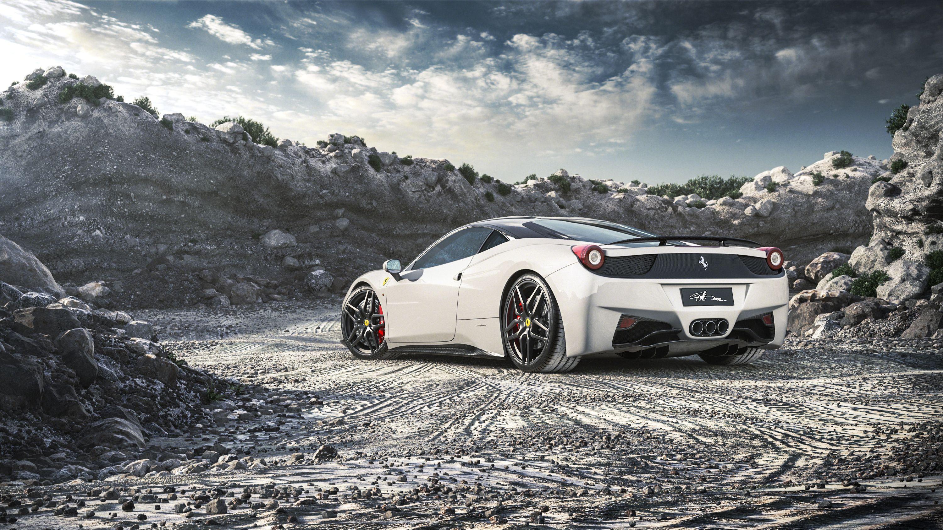3000x1688 Ferrari 458 Italia White, HD Cars, 4k Wallpaper, Image, Background, Photo and Picture