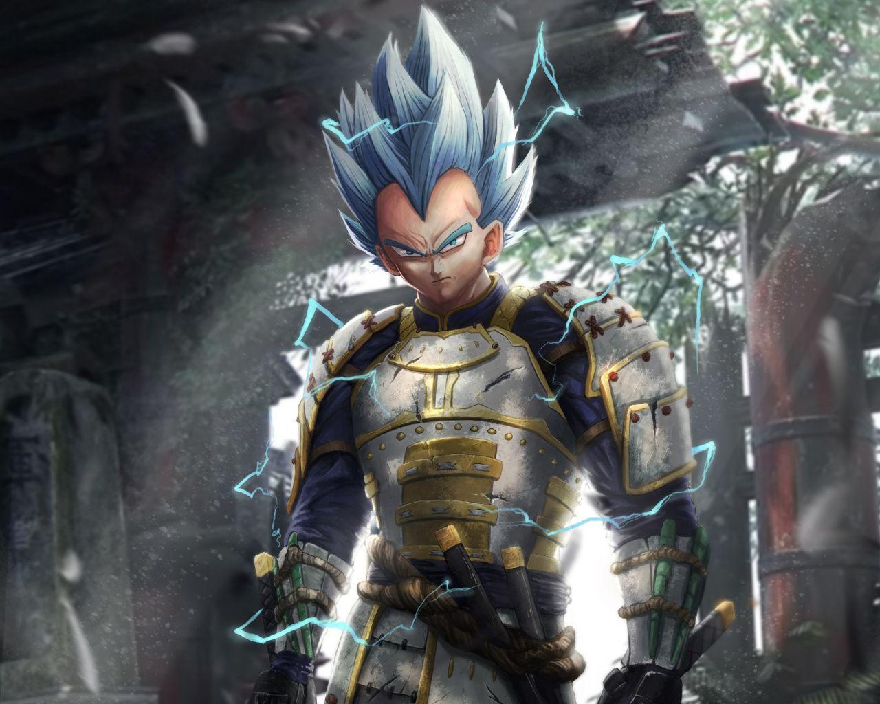 1280x1024 Download Vegeta, Dragon Ball, samurai, art wallpaper, 1280x Standard 5: Fullscreen