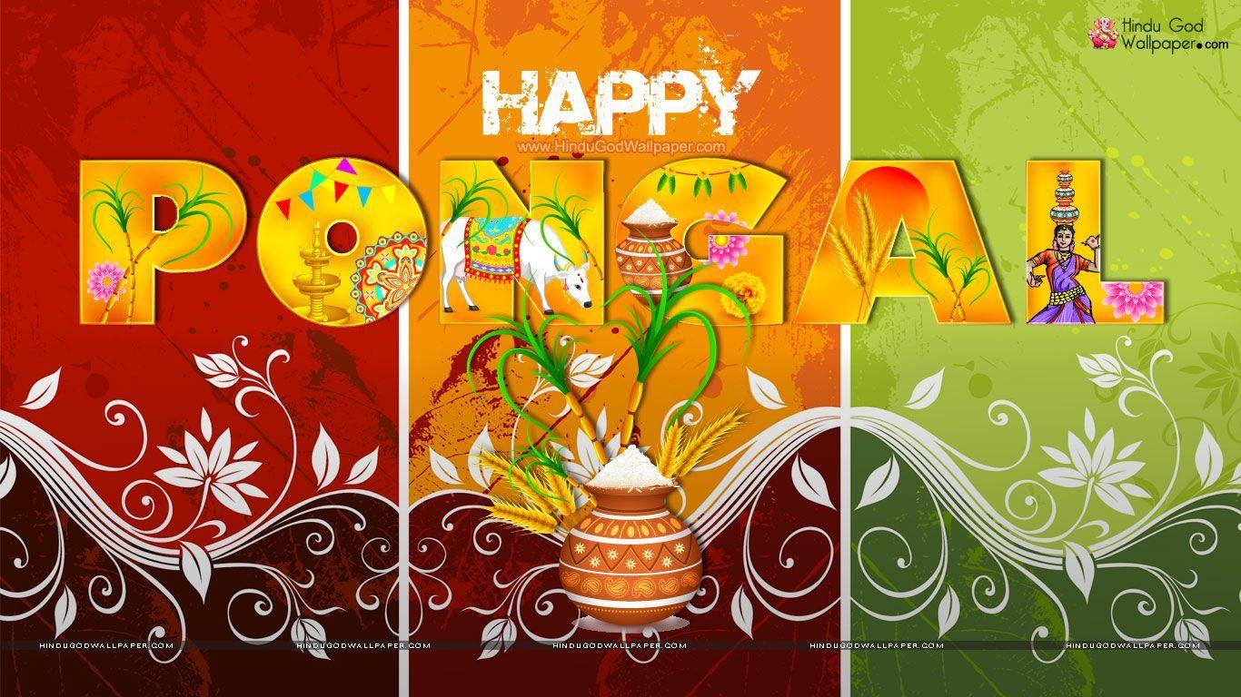1366x768 Happy Thai Pongal Wallpaper Free