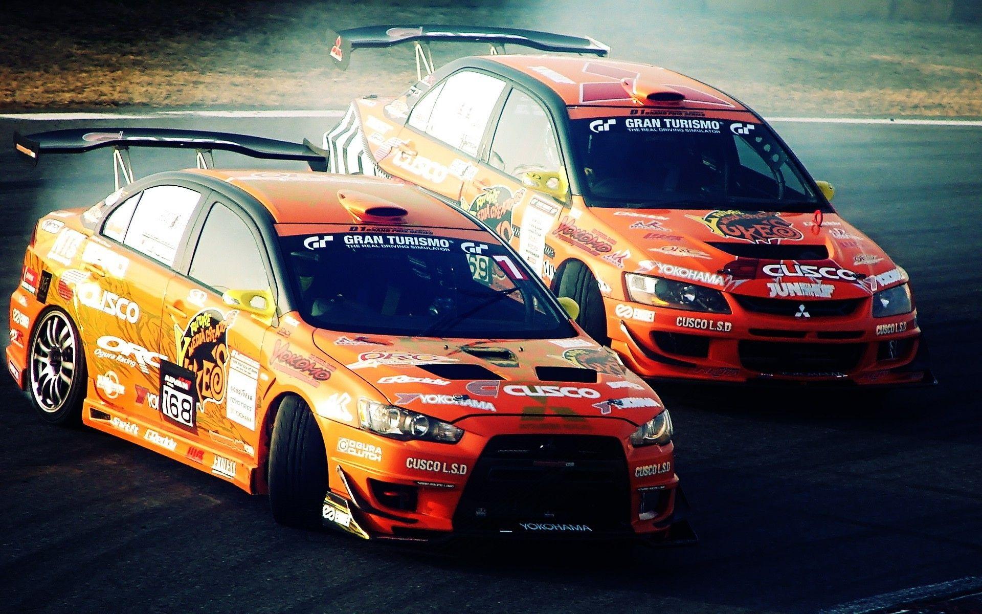 1920x1200 Mitsubishi lancer evolution cars drifting wallpaper. AllWallpaper