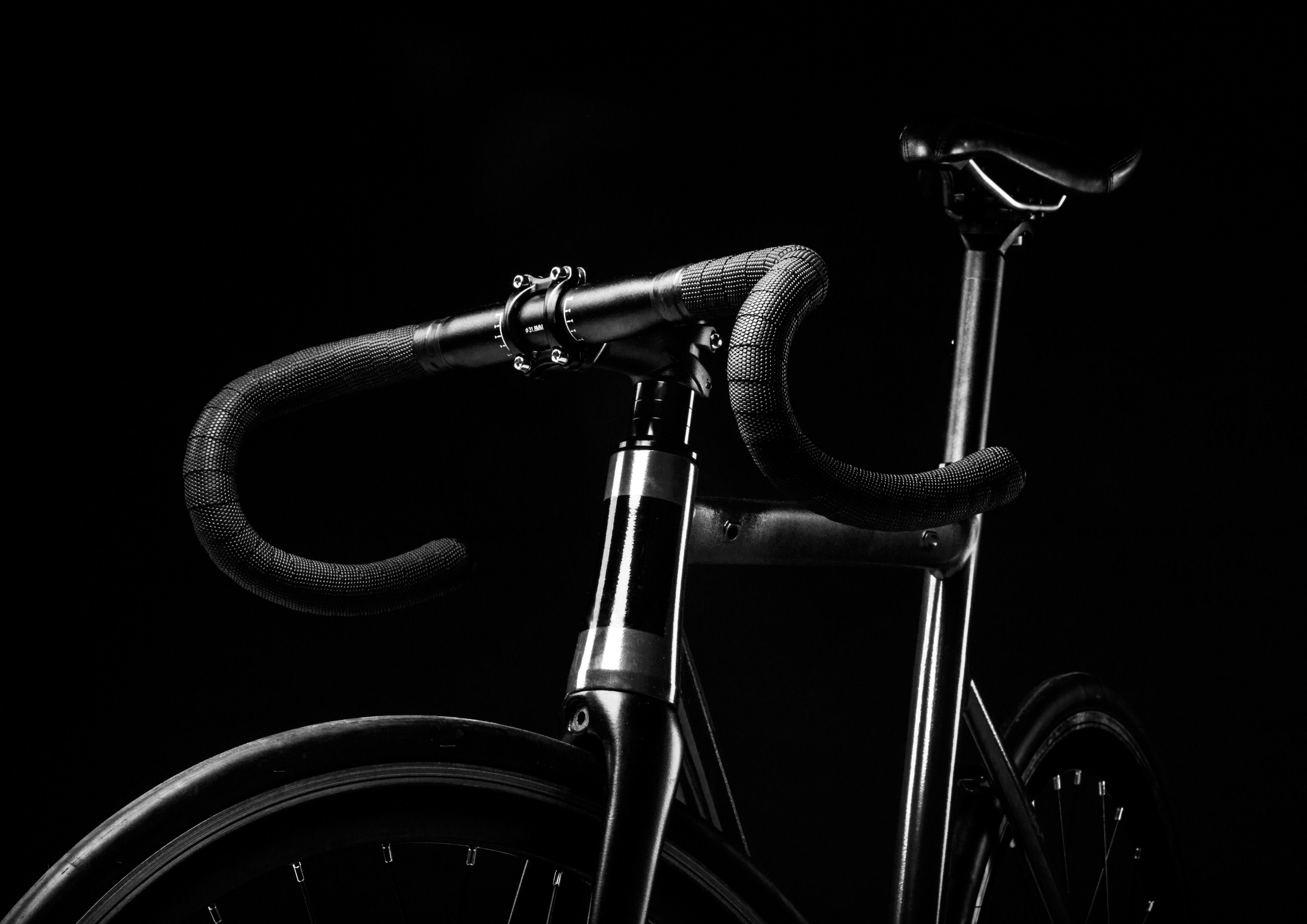 4961x3508 4961x3508 #dark, #product photo, #bicycle, #pro bicycle, #road bike, #handlebar, #product, #black backdrop, #fixie, #black and white, #metal, #PNG image, #background, #bike, #product photography, #black. Mocah.org HD Wallpaper