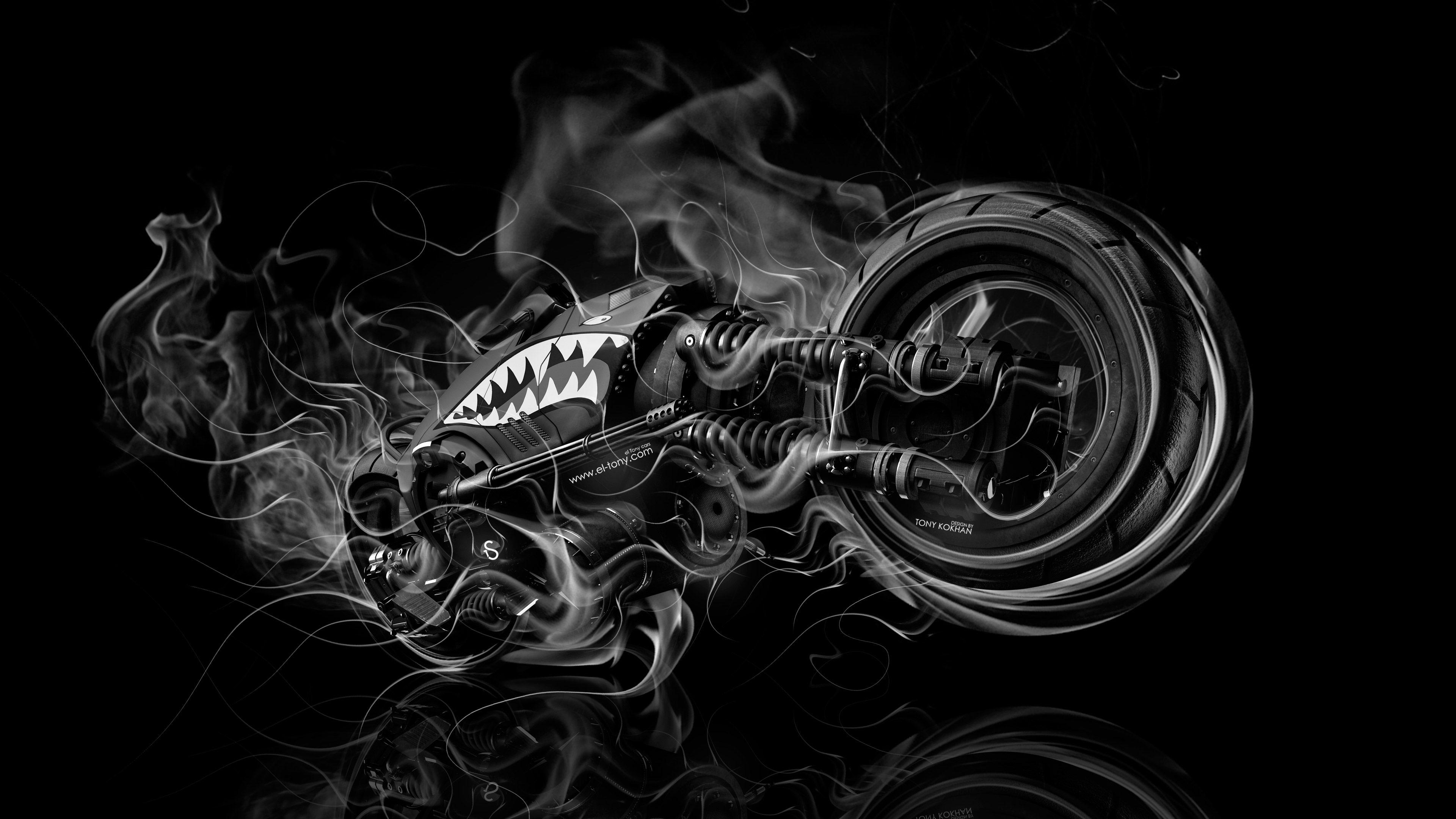 3840x2160 Moto Gun Super Fire Flame Abstract Bike 2016 Wallpaper 4K el Tony