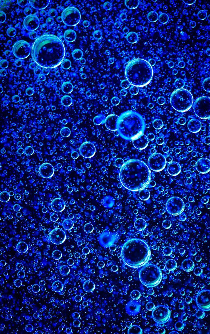 840x1336 Download Blue bubbles, abstract wallpaper, 840x iPhone iPhone 5S, iPhone 5C, iPod Touch