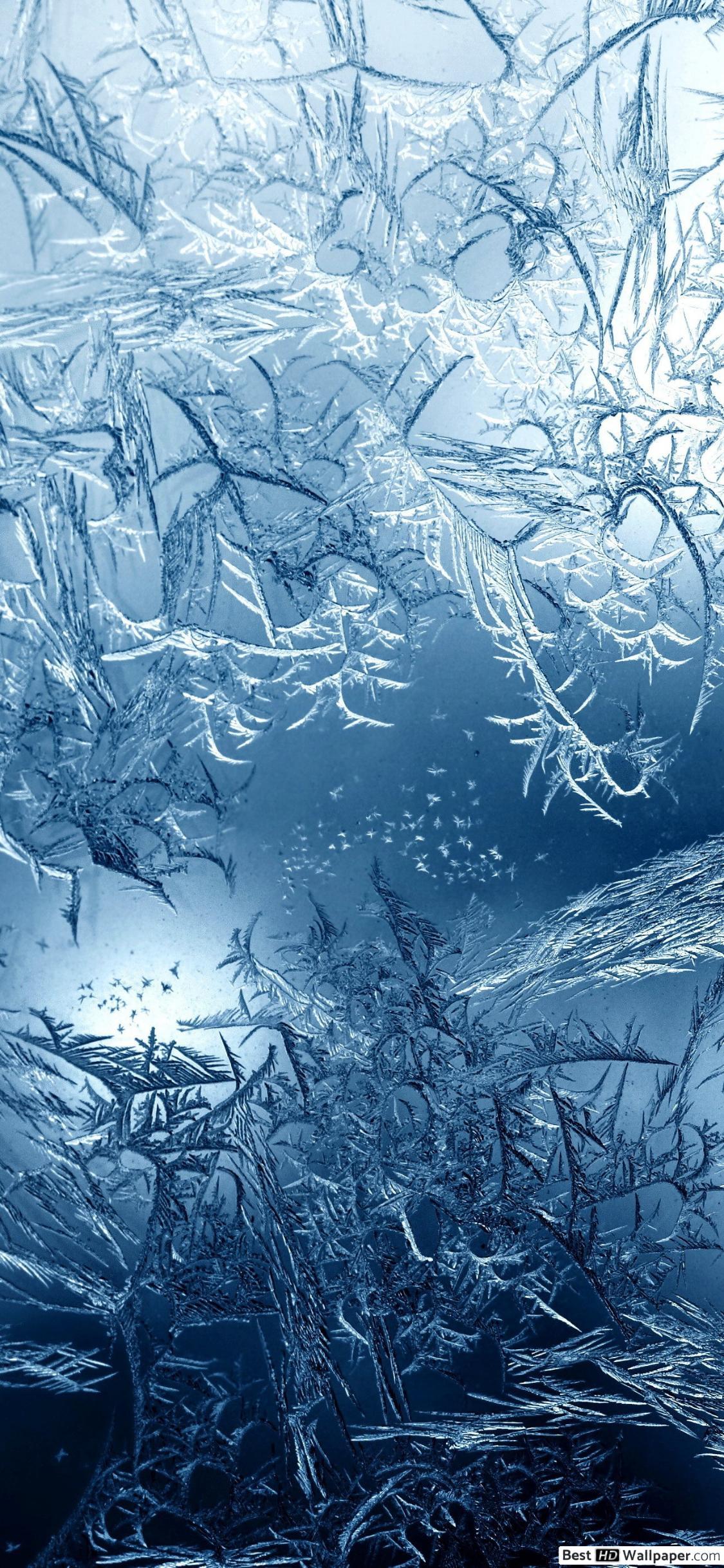 1125x2436 Frosted Ice HD wallpaper download
