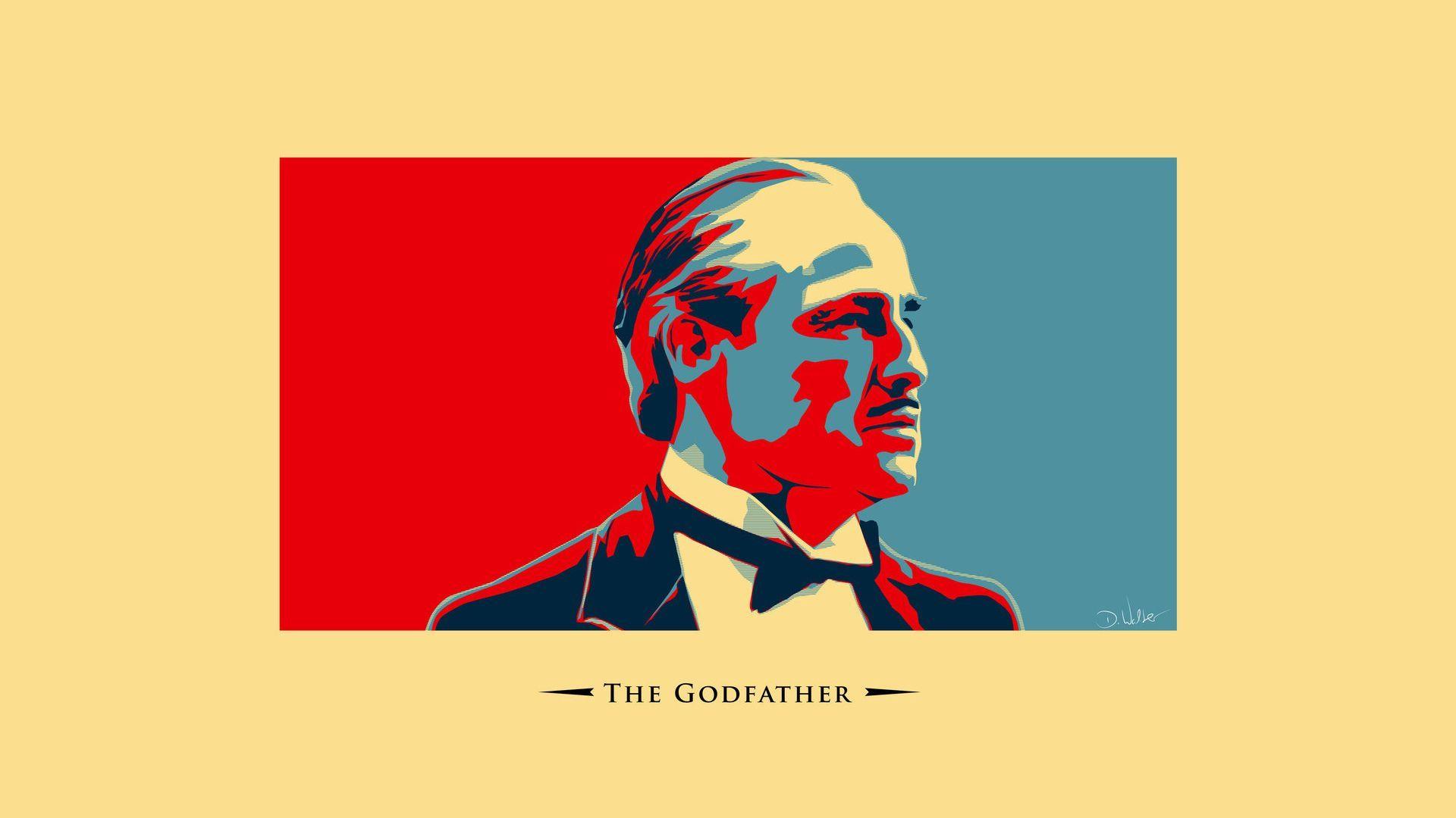 1920x1080 godfather, vector, style, classic, movie, film wallpaper desktop background