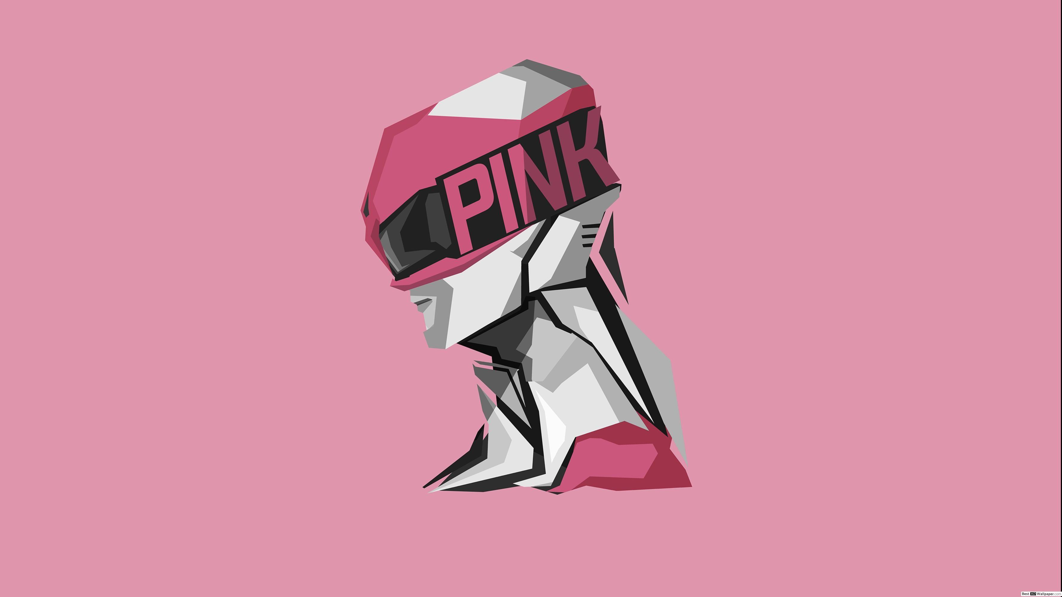 3554x1999 Power Ranger, Pink Ranger Minimalist HD wallpaper download