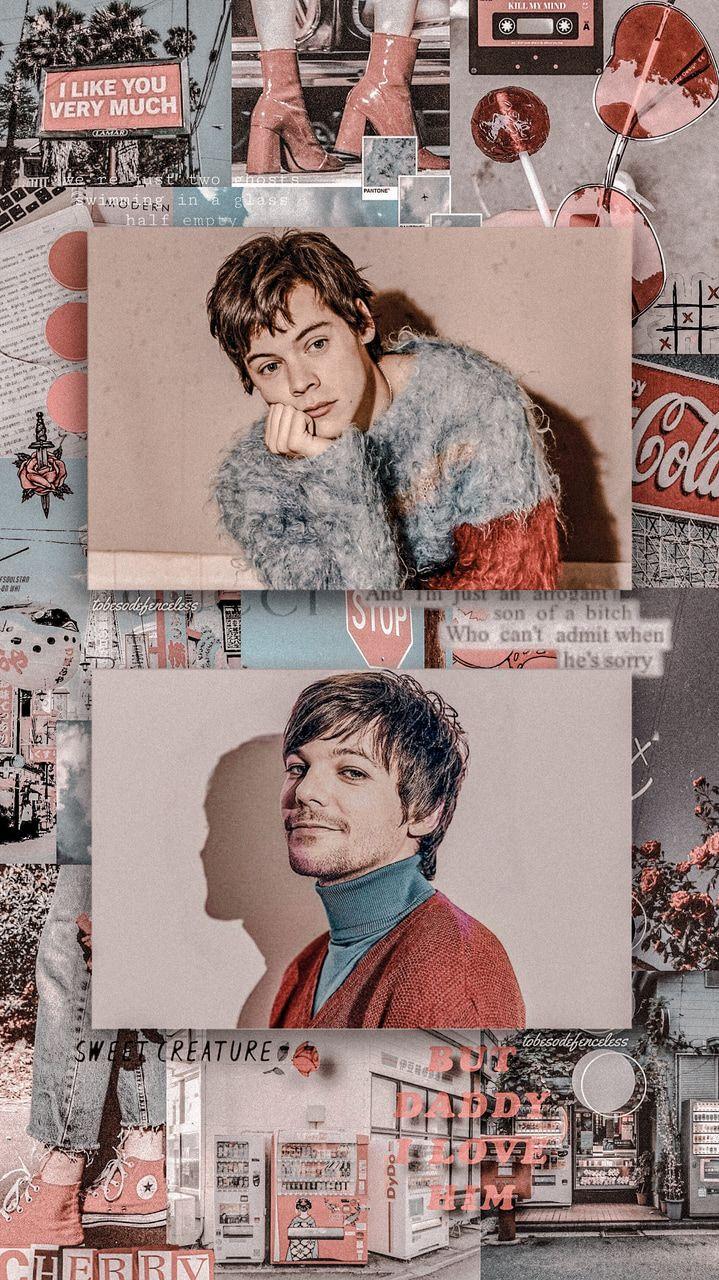 719x1280 Wallpaper of Larry Stylinson (Louis Tomlinson and Harry Styles). ig: @tobesodefenceless