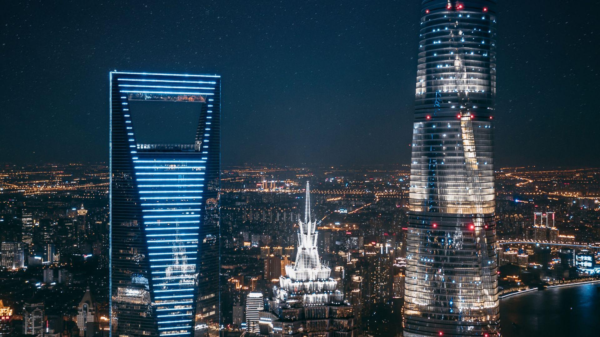 1920x1080 Download Buildings, night, city wallpaper, 1920x Full HD, HDTV, FHD, 1080p