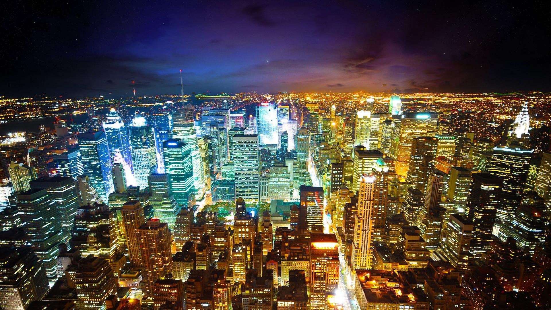 1920x1080 Free download City Night Cities wallpaper HD 213971 [1920x1080] for your Desktop, Mobile & Tablet. Explore City Night Wallpaper HD. City at Night Wallpaper, Big City at Night Wallpaper