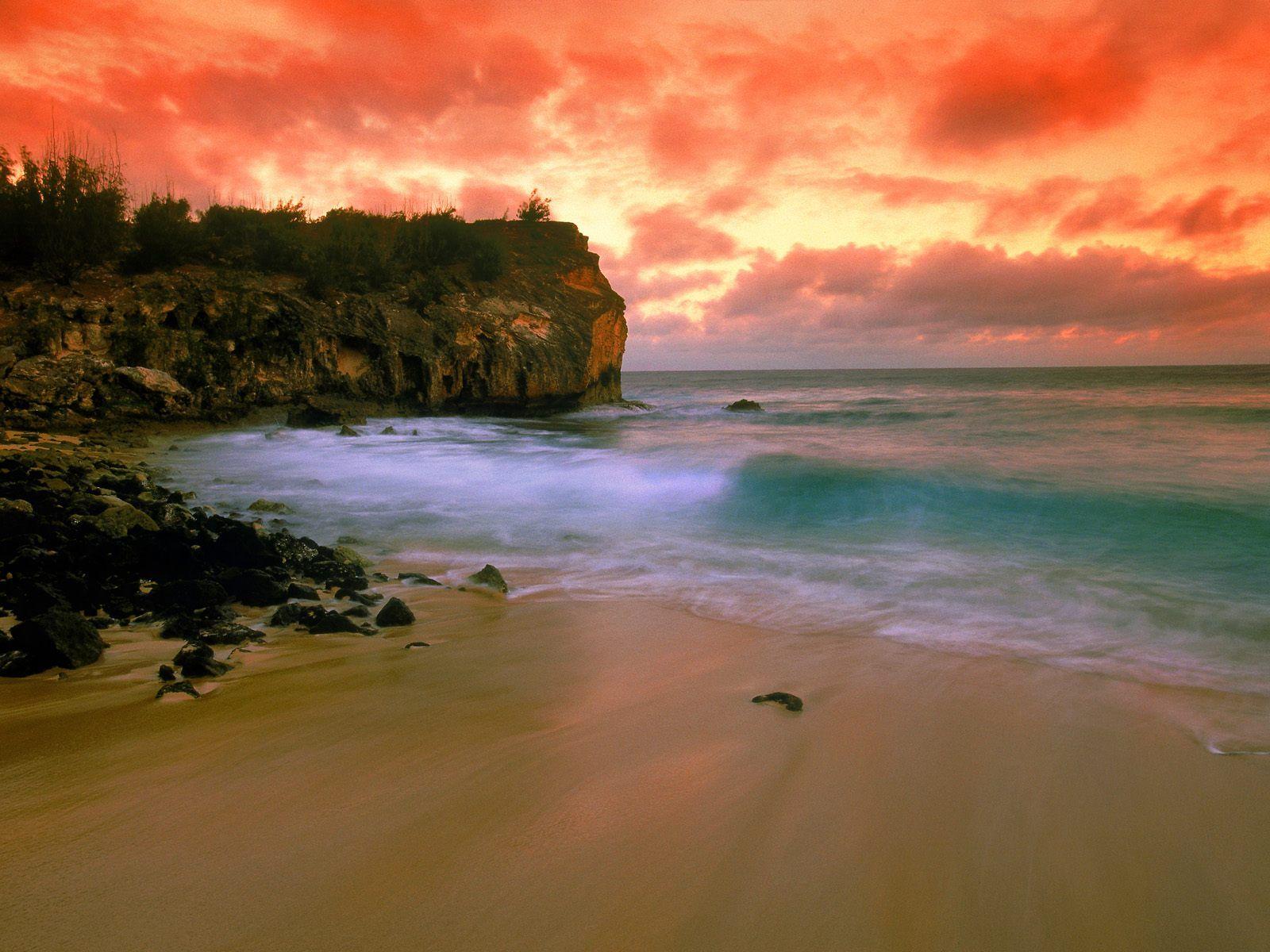 1600x1200 Sunset at Shipwrecks Beach Poipu Kauai Hawaii picture, Sunset at Shipwrecks Beach Poipu Kauai Hawaii photo, Sunset at Shipwrecks Beach Poipu Kauai Hawaii wallpaper