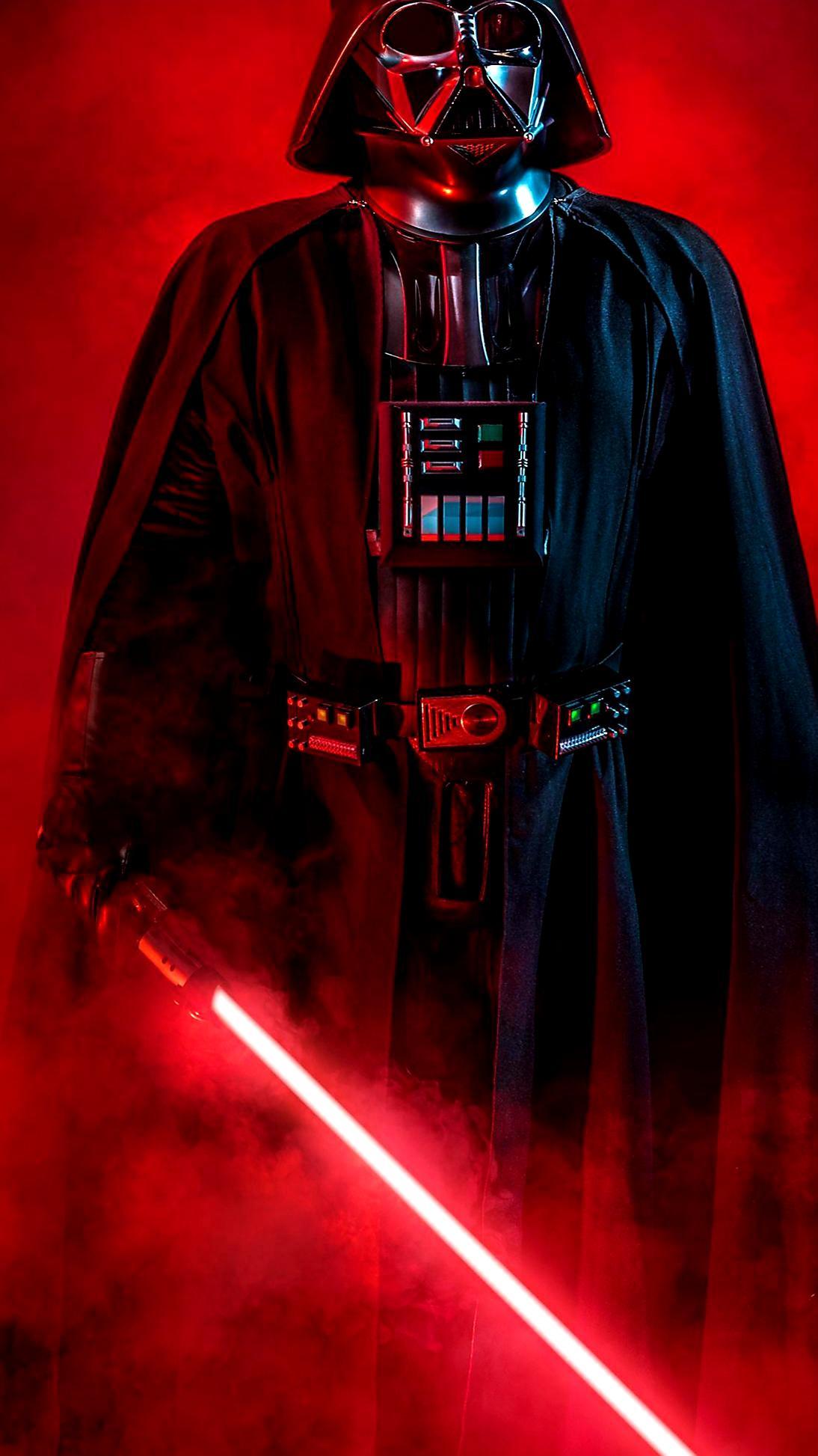 1094x1946 Darth Vader NOTE 10 PLUS hidden punch hole wallpaper