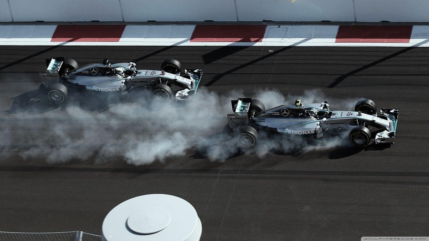 1366x768 lewis hamilton nico rosberg Ultra HD Desktop Background Wallpaper for 4K UHD TV