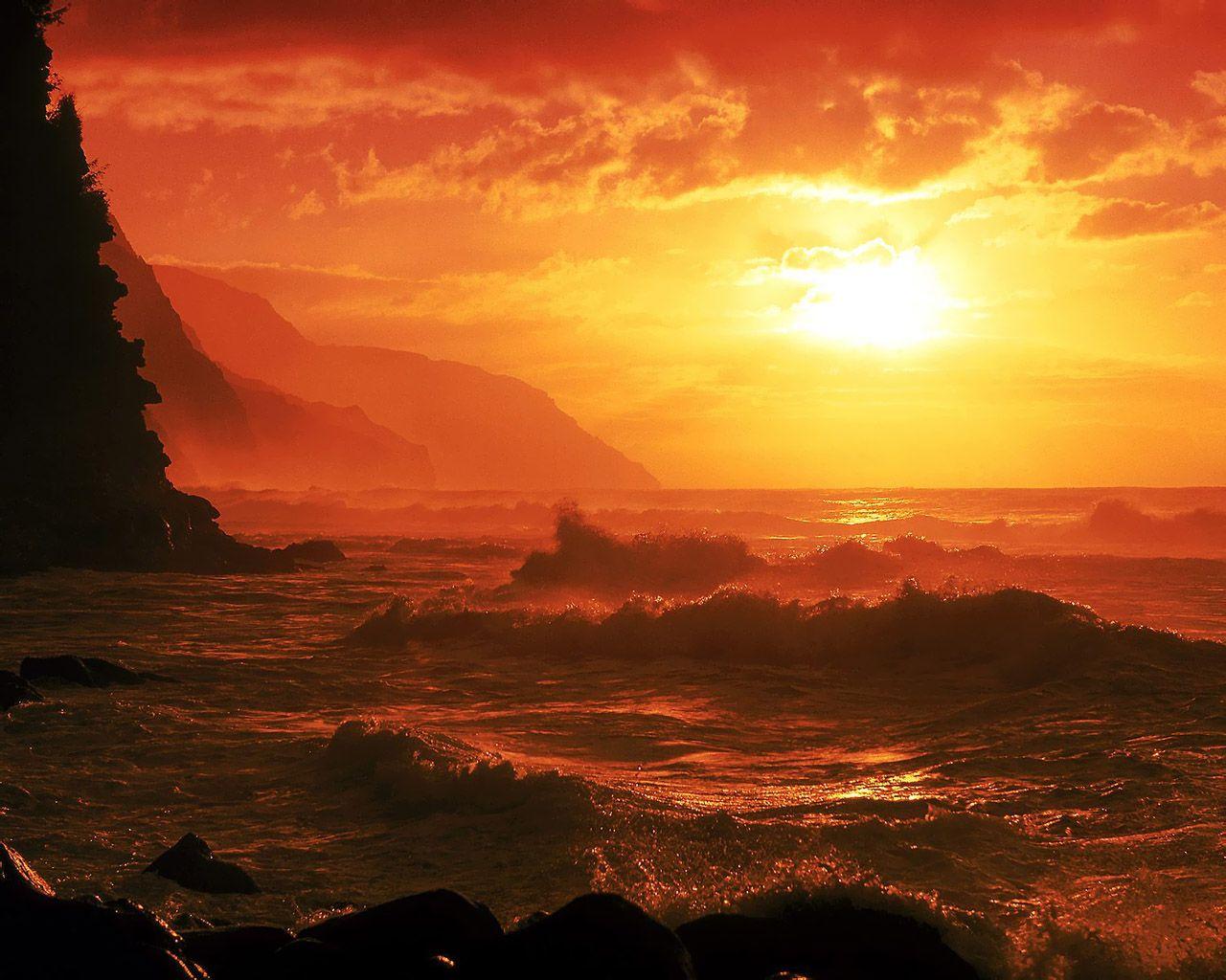 1280x1024 Scenes 30 HD Desktop Wallpaper Sunset HD HD Wallpaper