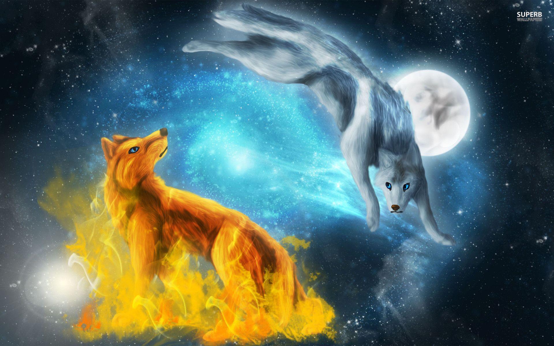 1920x1200 Anime Wolf Wallpaper