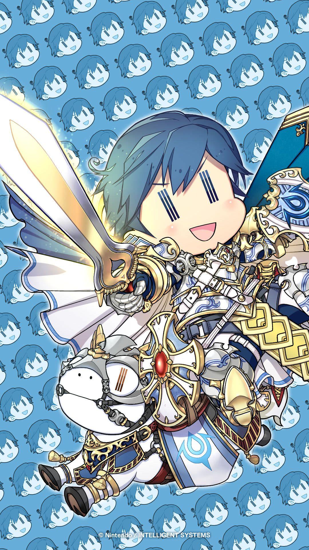 1080x1920 Official Cipher Wallpaper for Chibi Chrom & Ike!