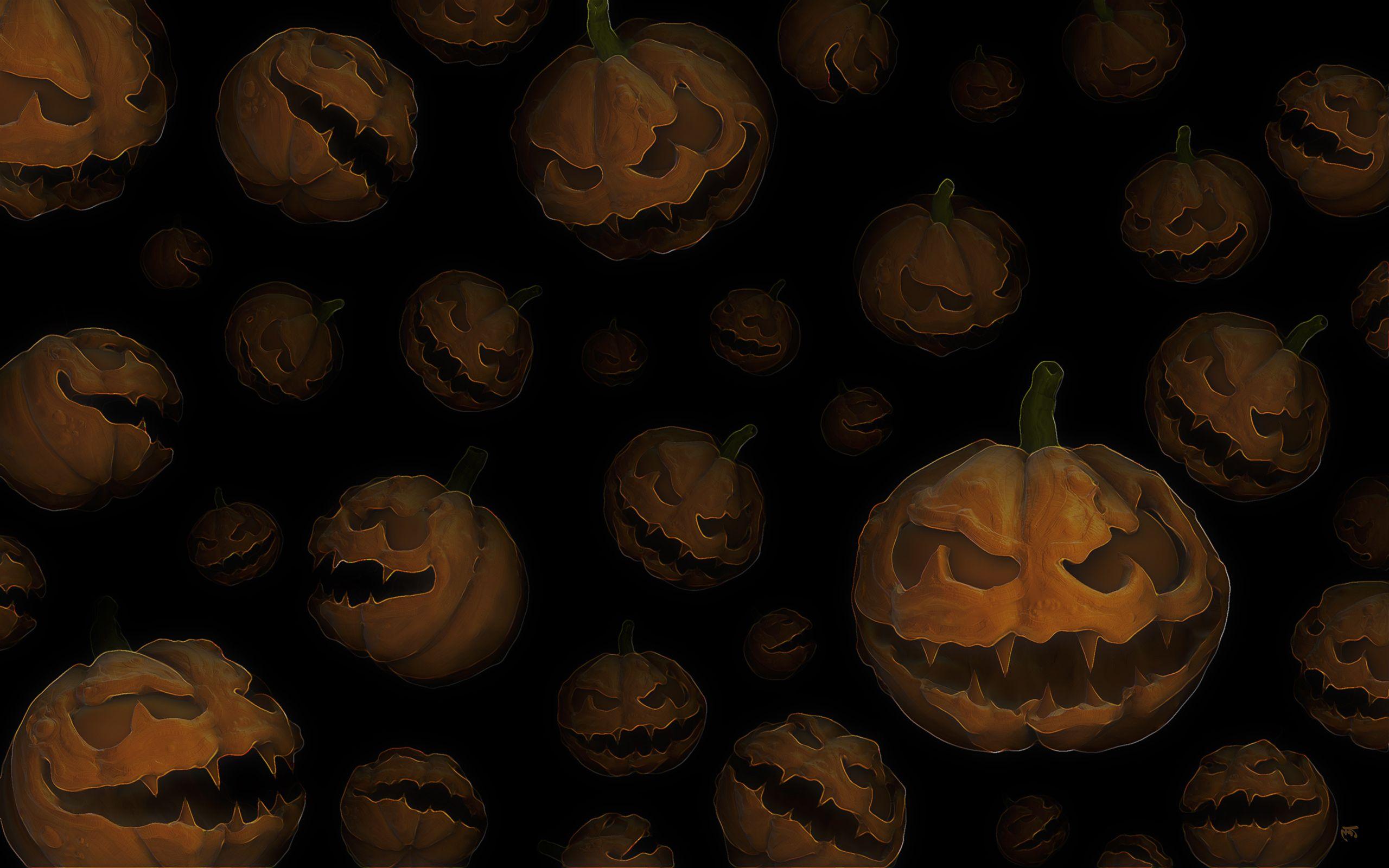 2560x1600 Alot of halloween pumpkins wallpaper. Alot of halloween pumpkins