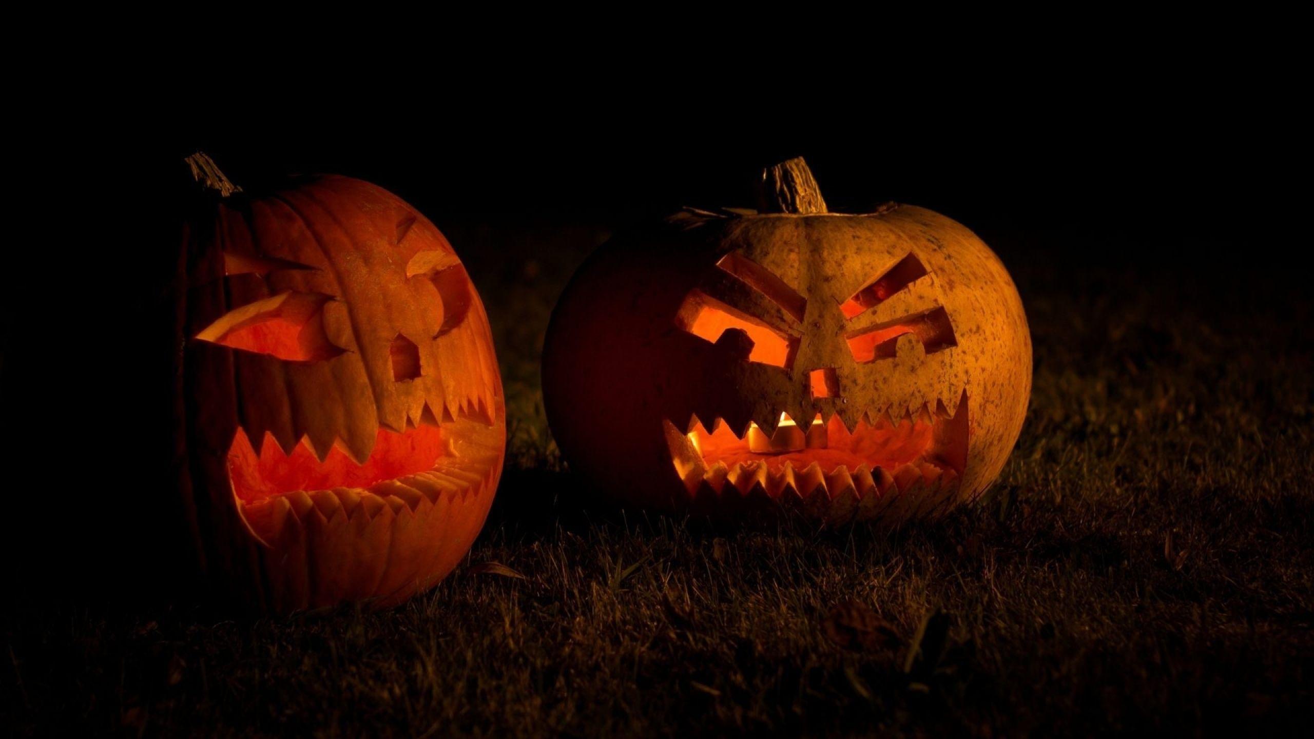 2560x1440 Halloween Scary Pumpkin 1440P Resolution Wallpaper, HD Holidays 4K Wallpaper, Image, Photo and Background