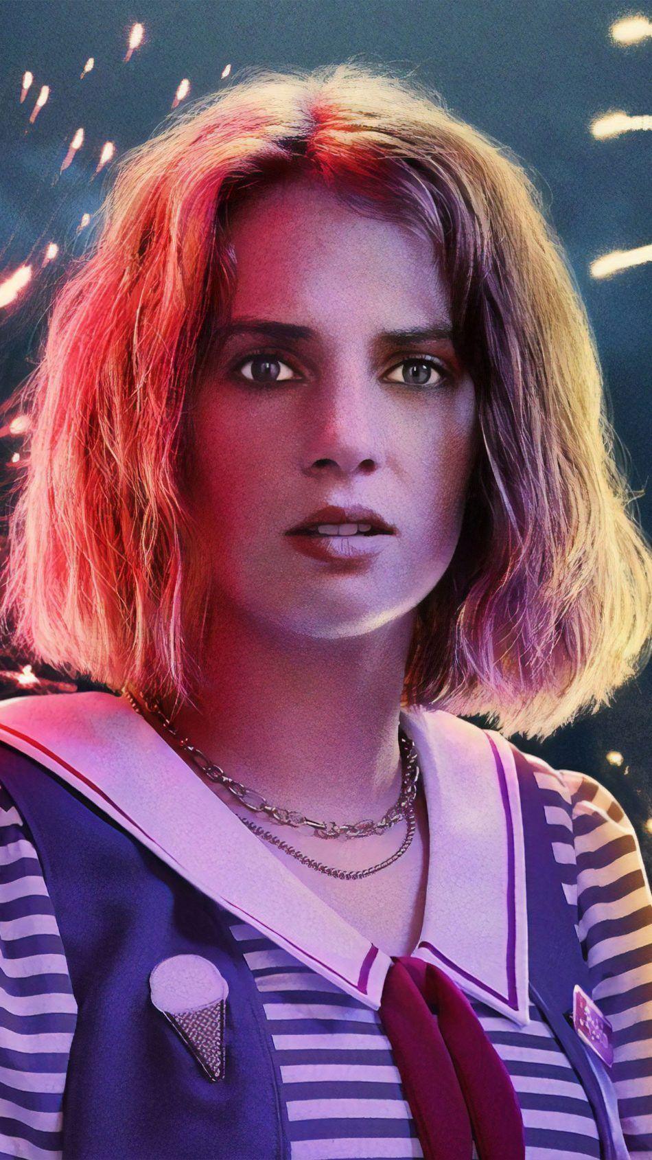 950x1689 Robin In Stranger Things 3 4K Ultra HD Mobile Wallpaper