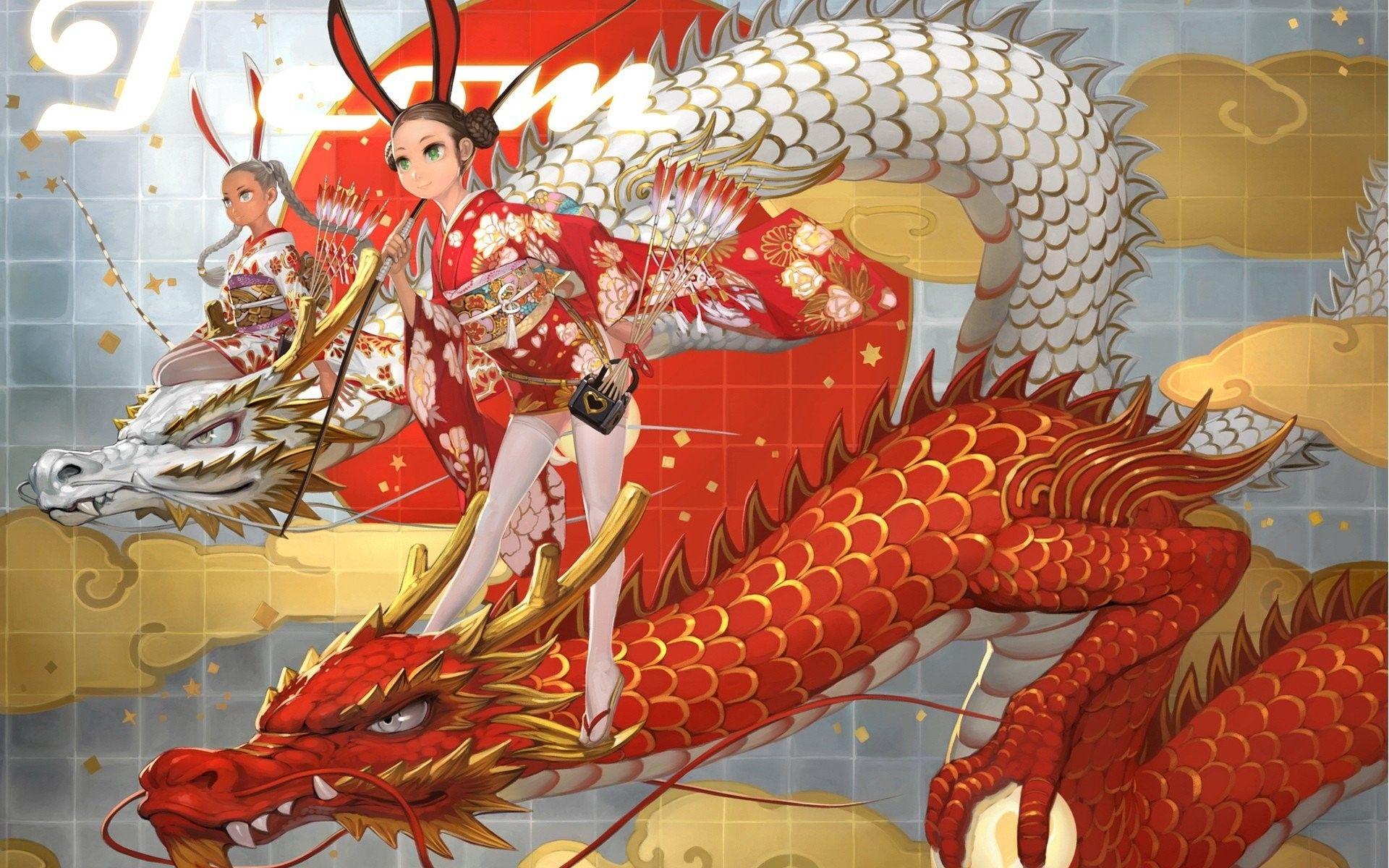 1920x1200 Japanese Dragon Wallpaper