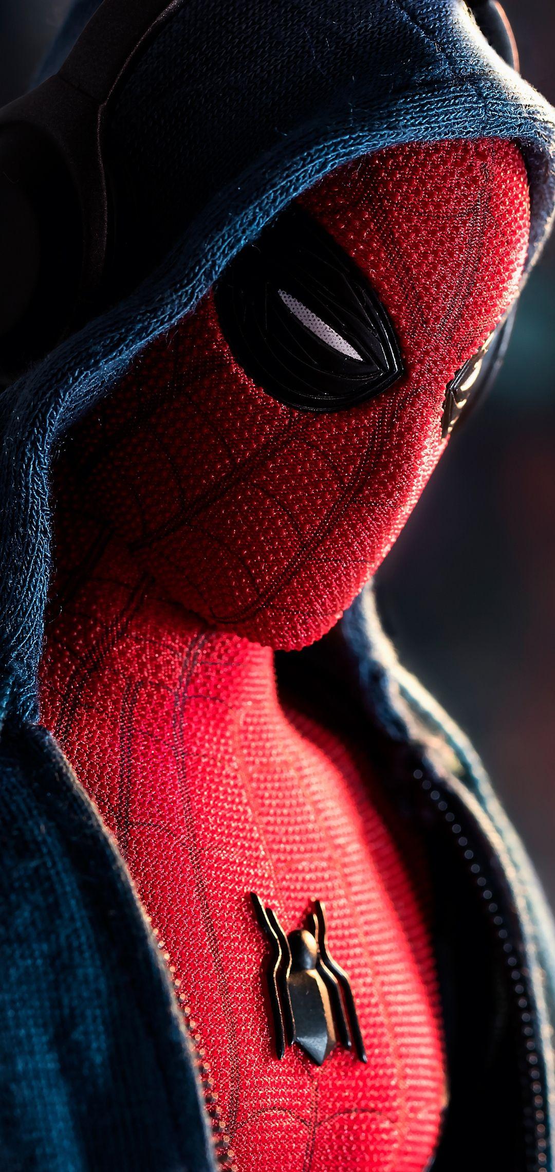 1080x2280 Hooded Spiderman Wallpaper in comments