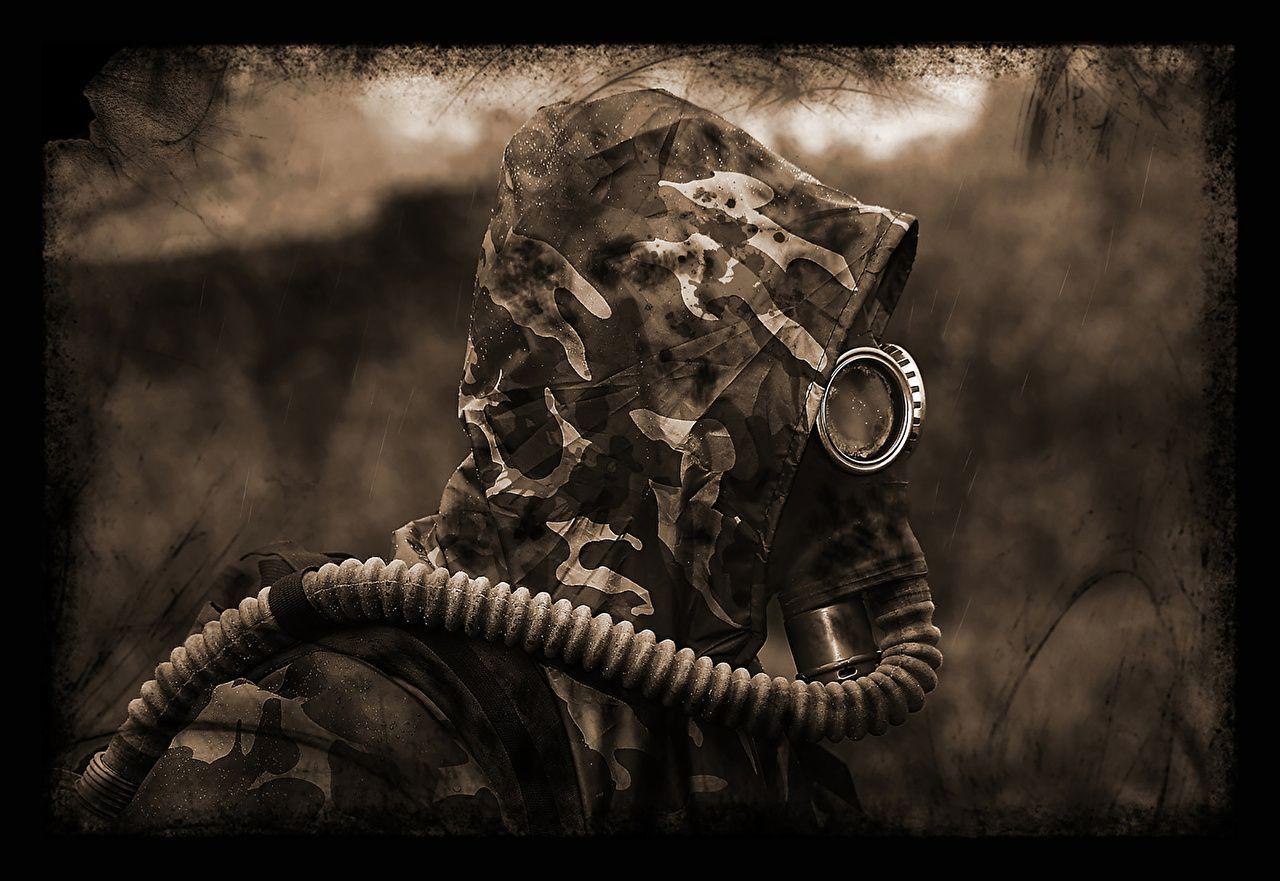 1280x881 Photo STALKER Gas mask Men Games hooded