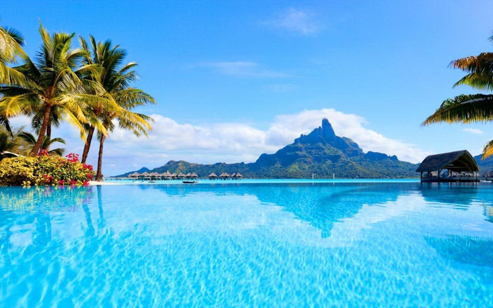 1680x1050 bora bora - Quality and Resolution Wallpaper. Tahiti vacations, Romantic vacations, Bora bora island