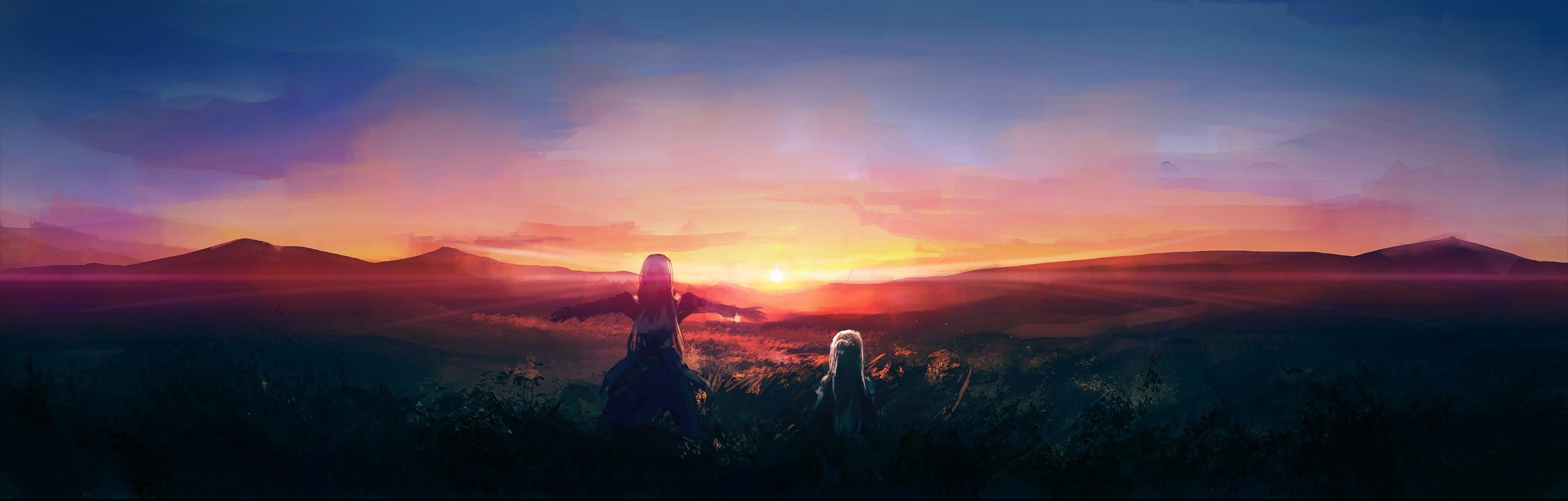3200x1024 Dual monitor Sword Art Online (SAO) wallpaper, HD background
