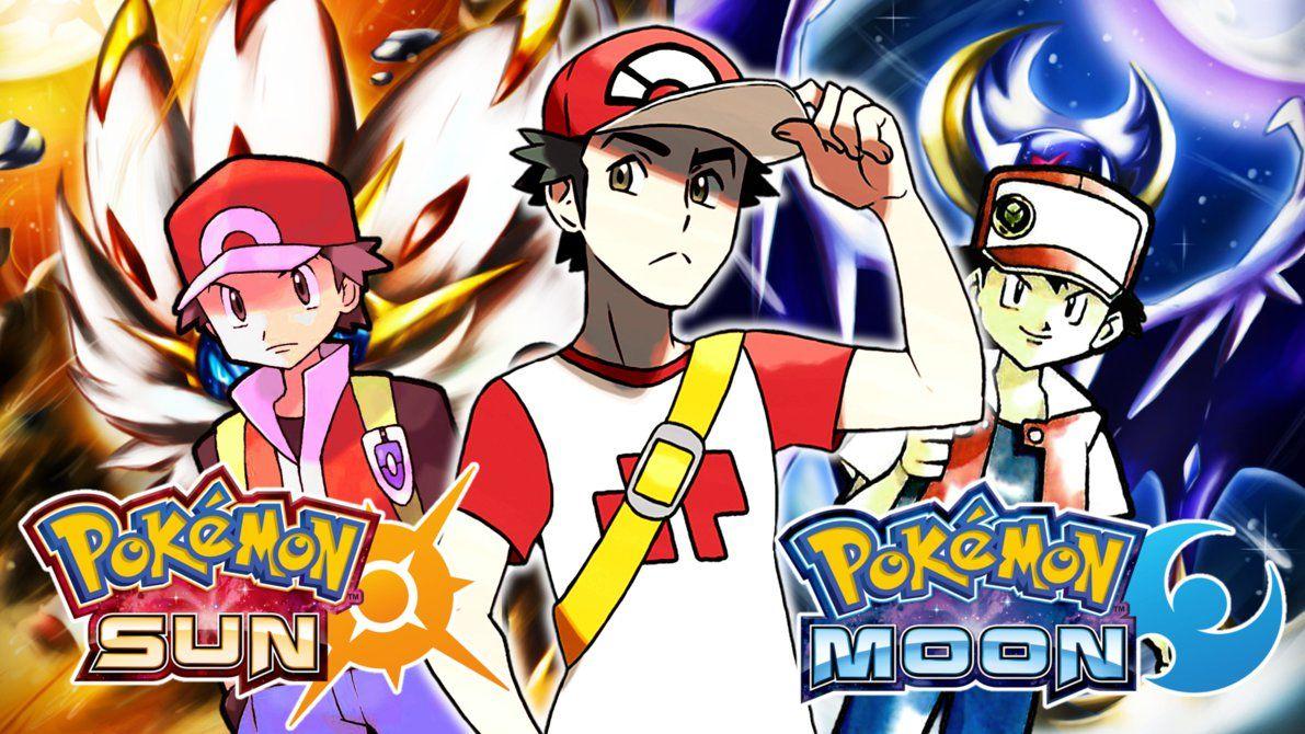 1191x670 Pokemon! Red(Red AND Blue Sun AND Moon) Wallpaper
