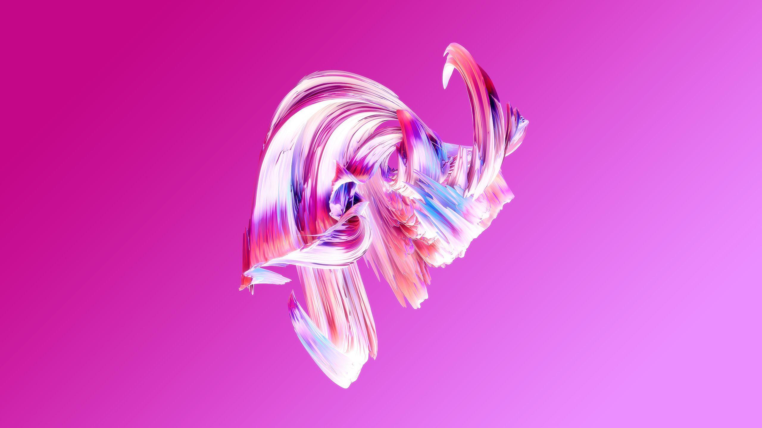 2560x1440 Wallpaper Pink, Paintwave, HD, Abstract,. Wallpaper for iPhone, Android, Mobile and Desktop